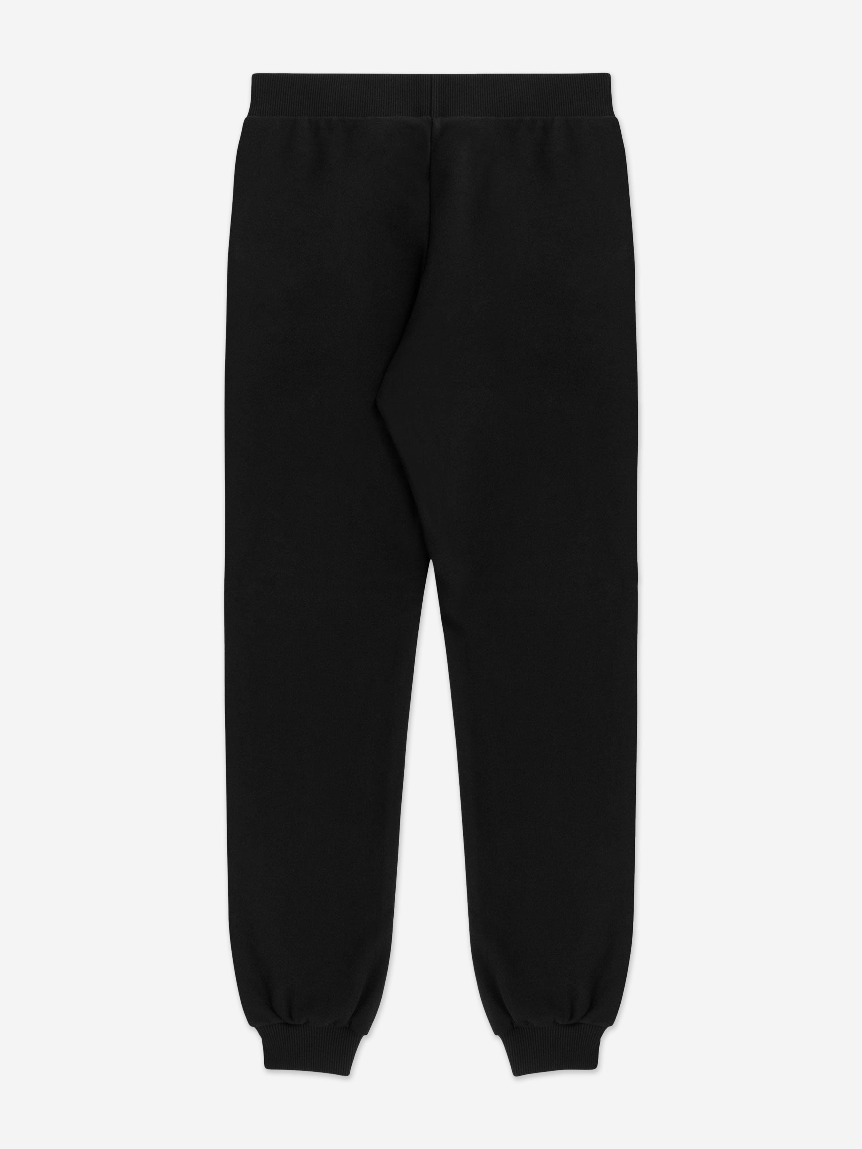Kids Teddy Bear Logo Joggers in Black