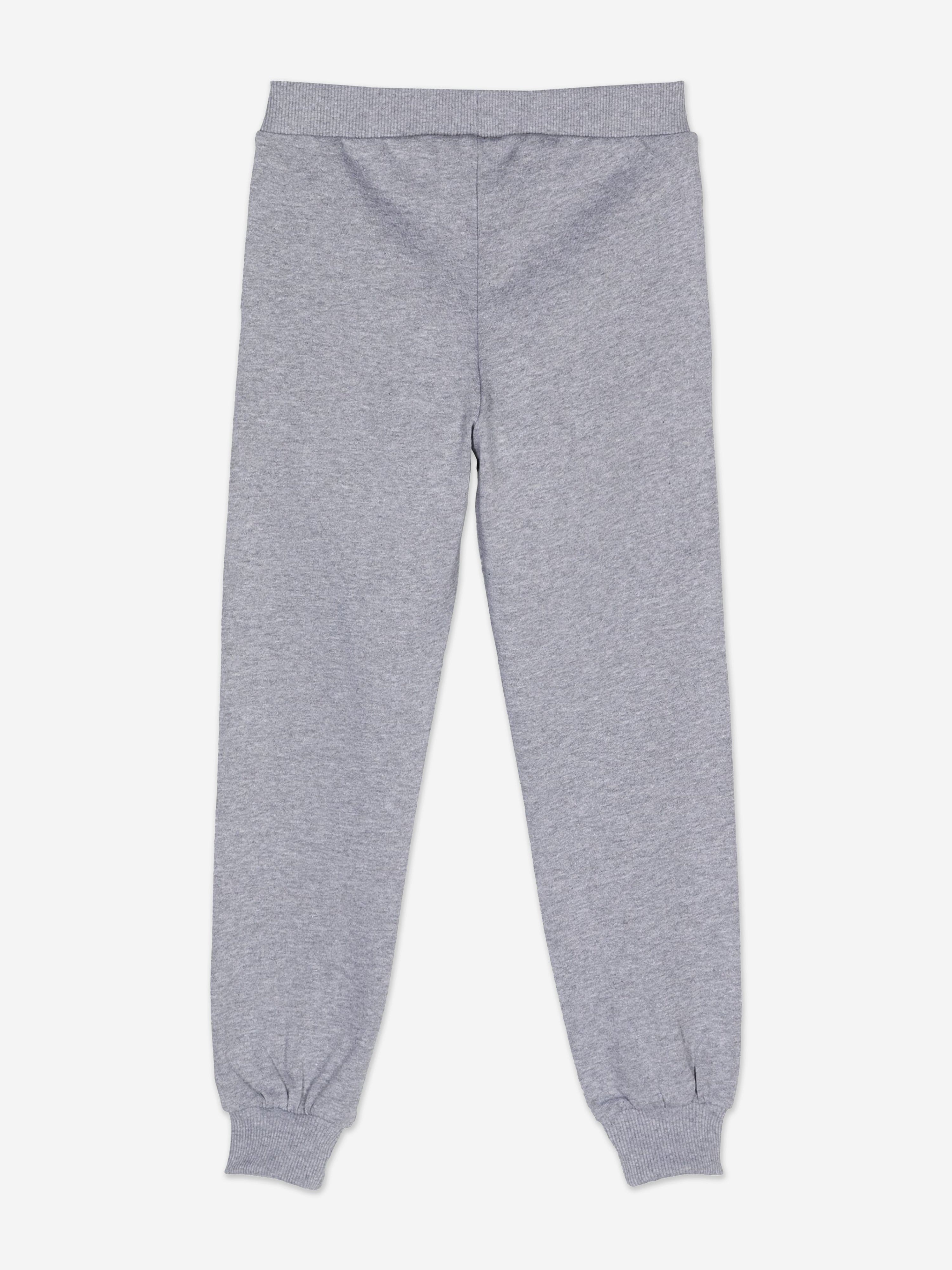 Kids Teddy Bear Logo Joggers in Grey