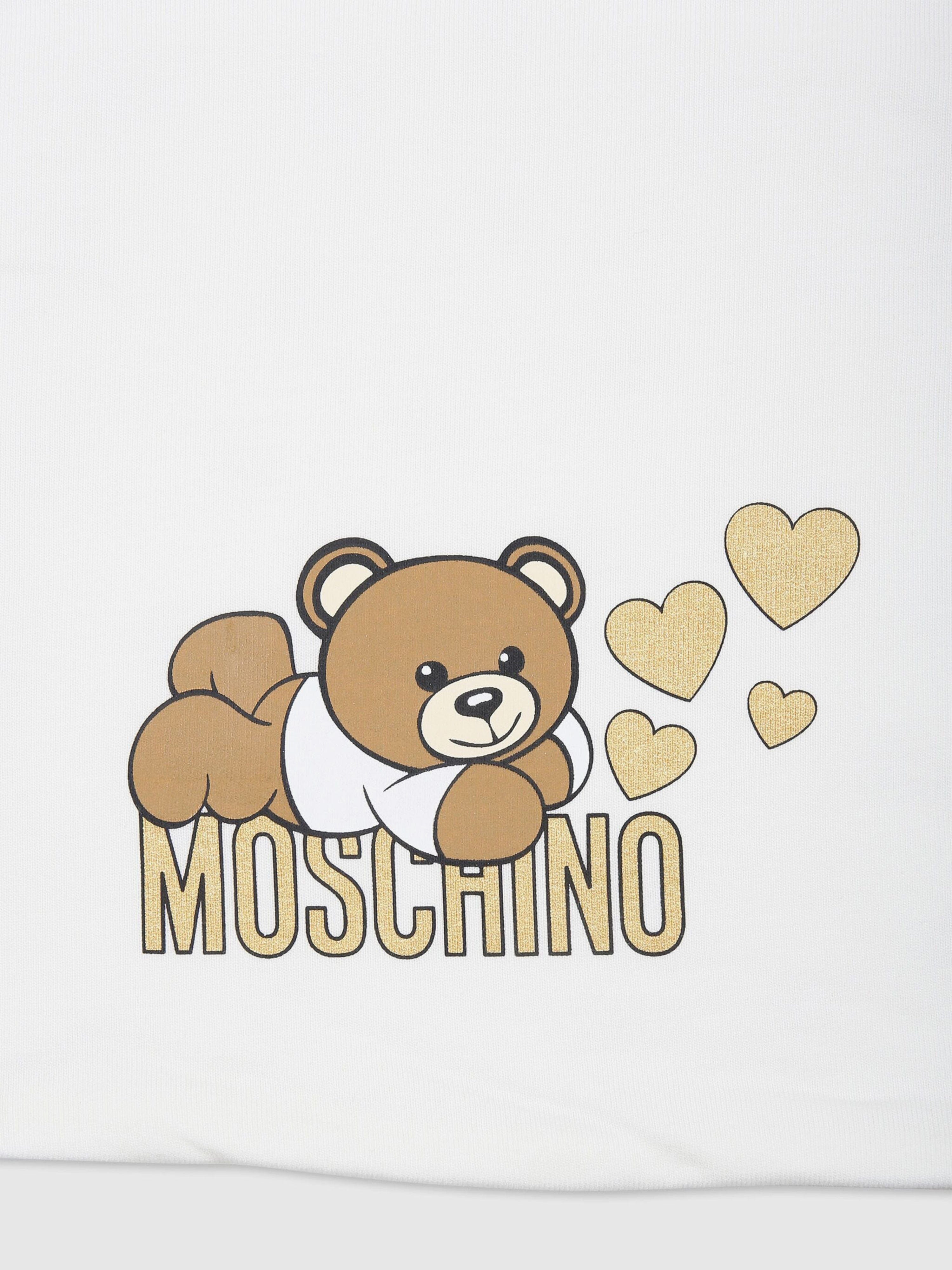 Baby Girls Bear Bear Logo Blanket in Ivory (70cm)