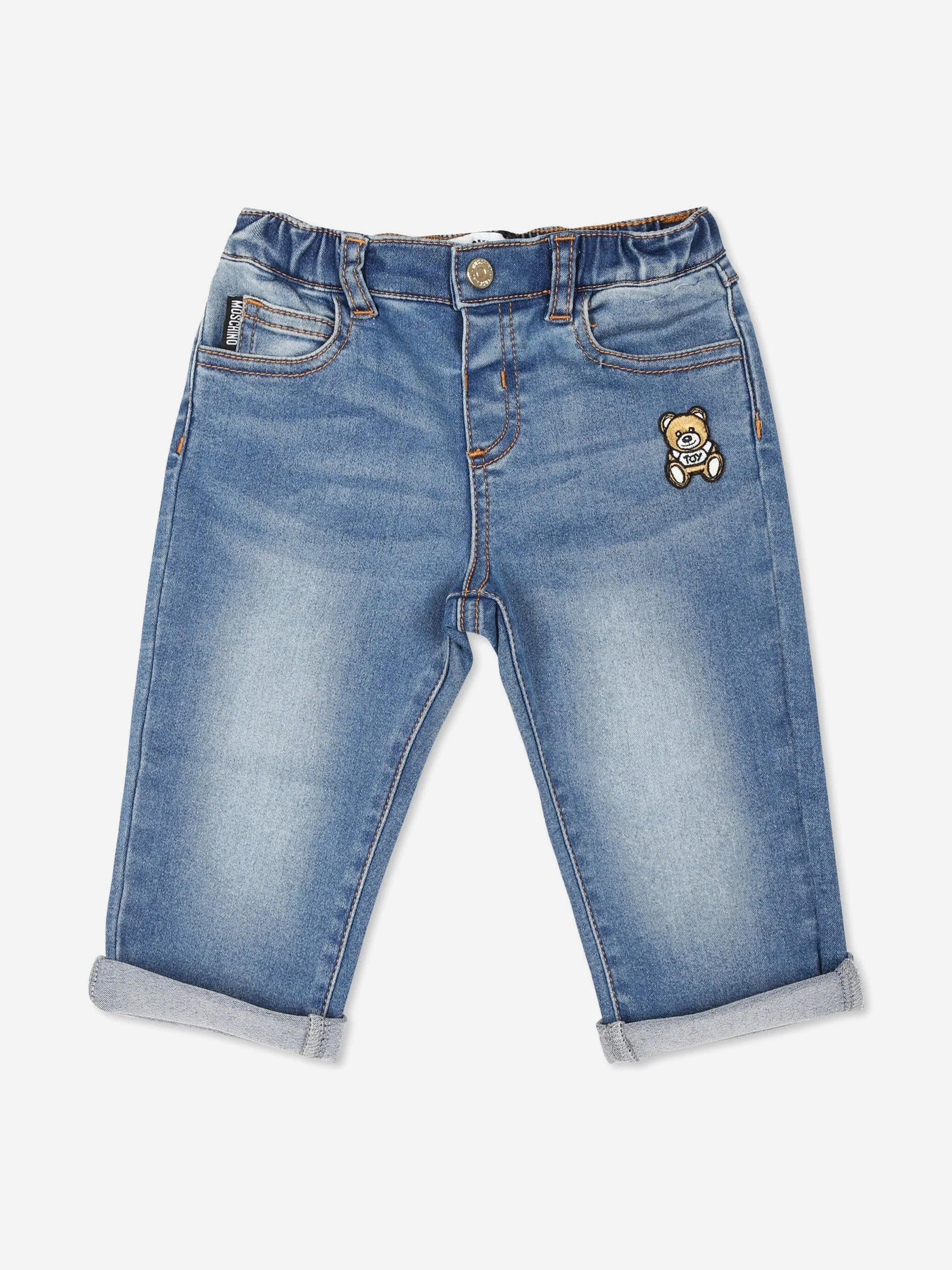 Baby Teddy Bear Jeans in Blue