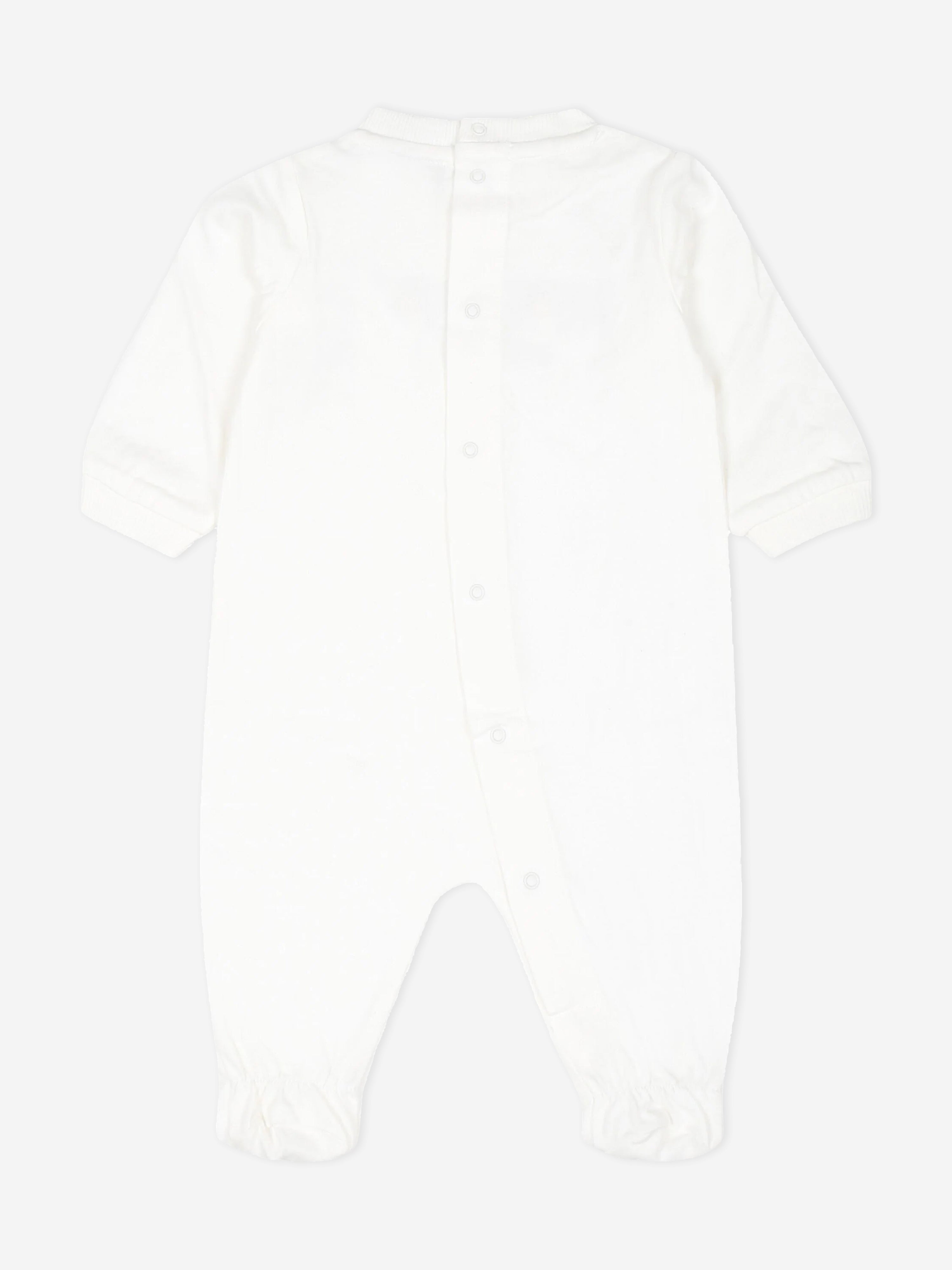 Baby Bear Logo Babygrow in Ivory