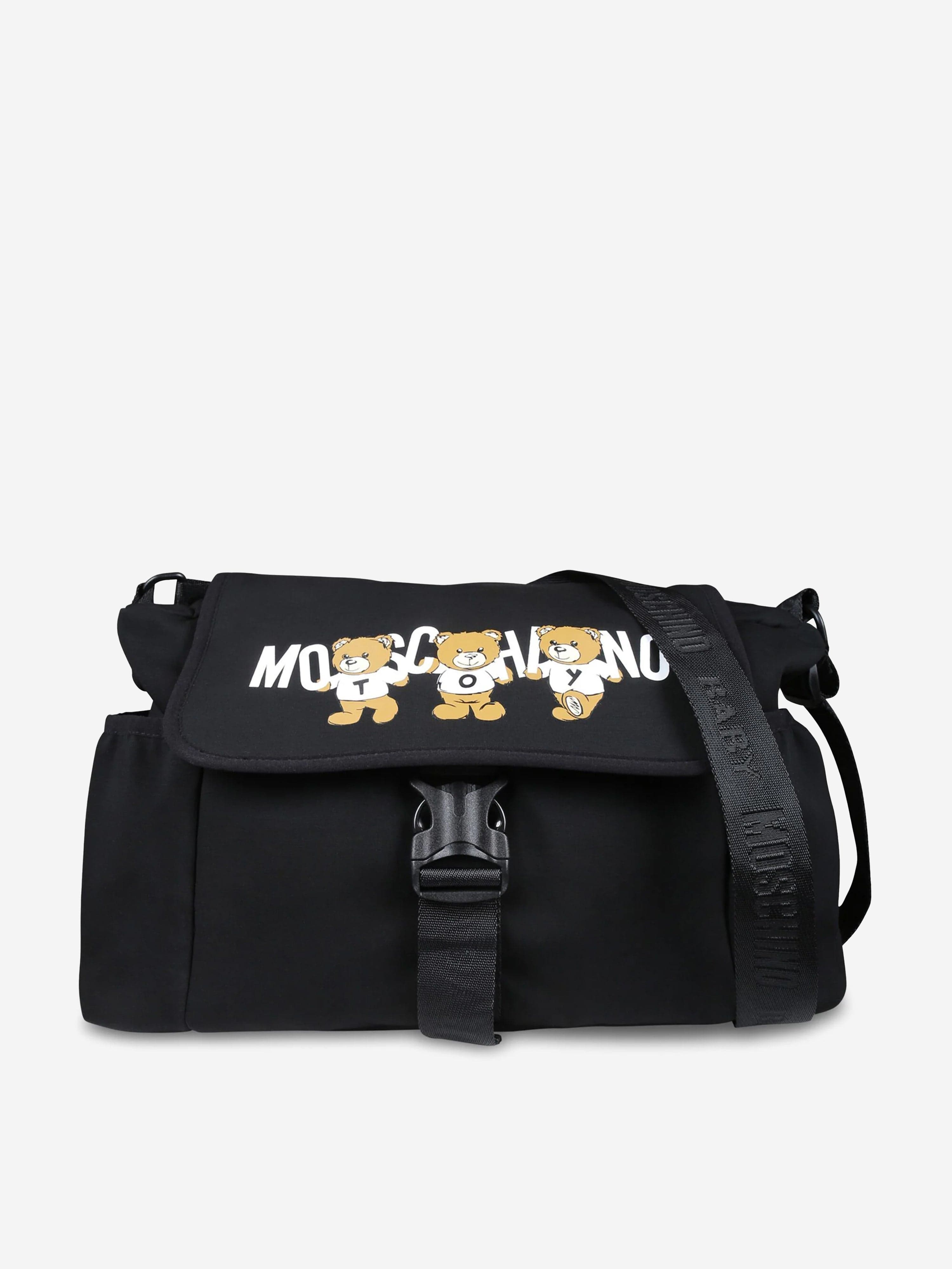 Baby Bear Logo Changing Bag in Black (40cm)