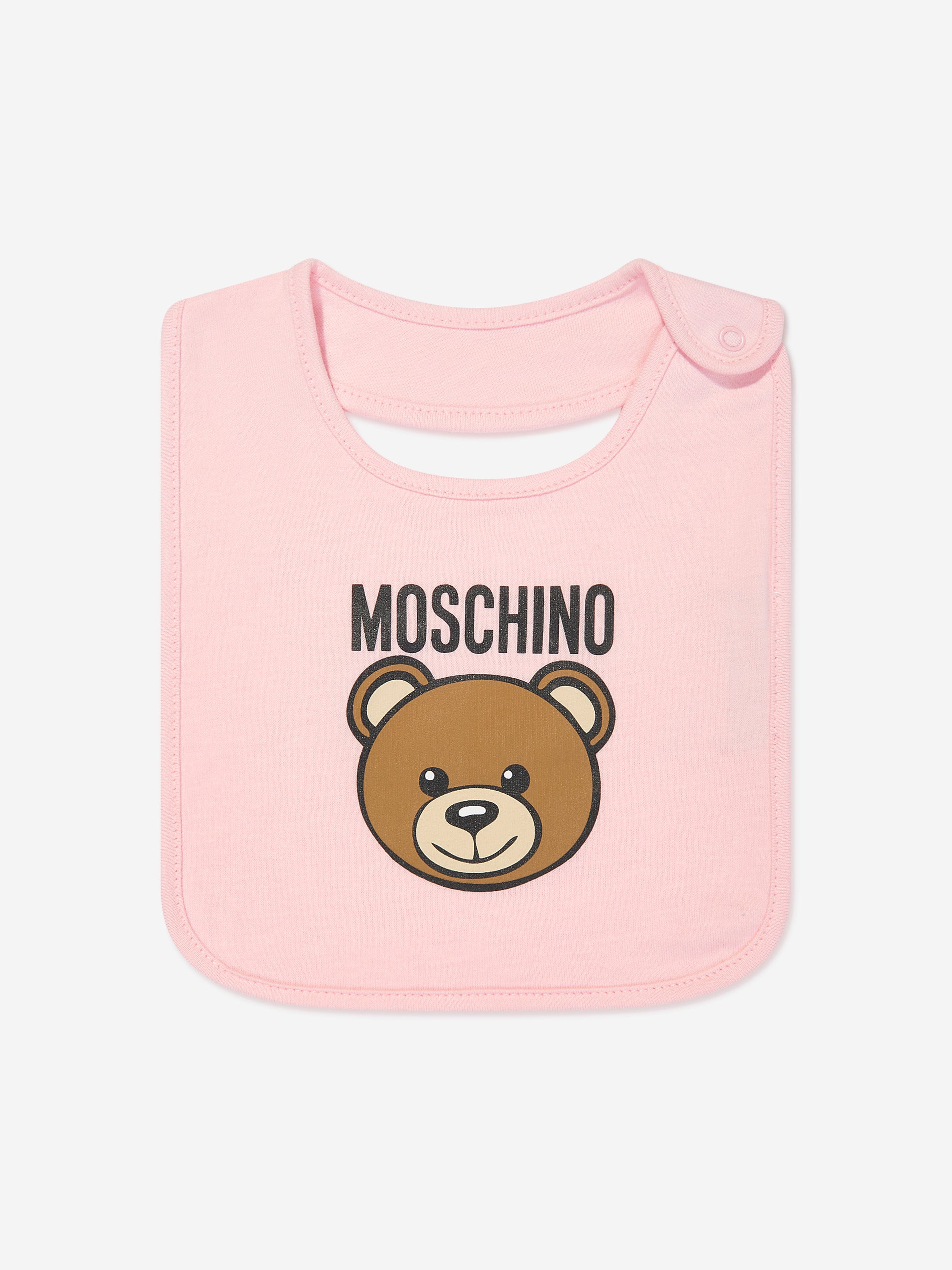Baby Girls Bear Logo Babygrow Gift Set in Pink