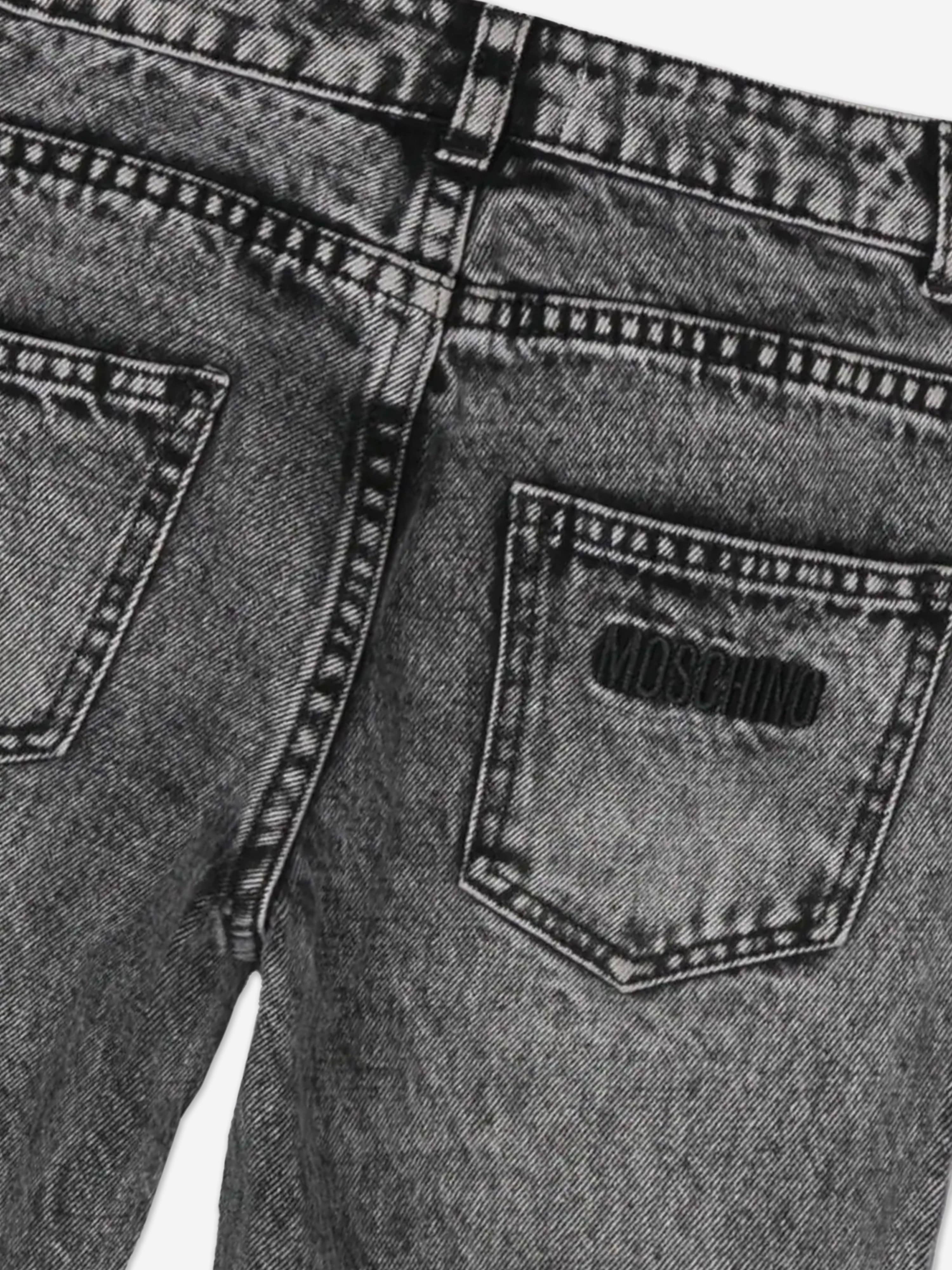 Girls Regular Fit Jeans in Black