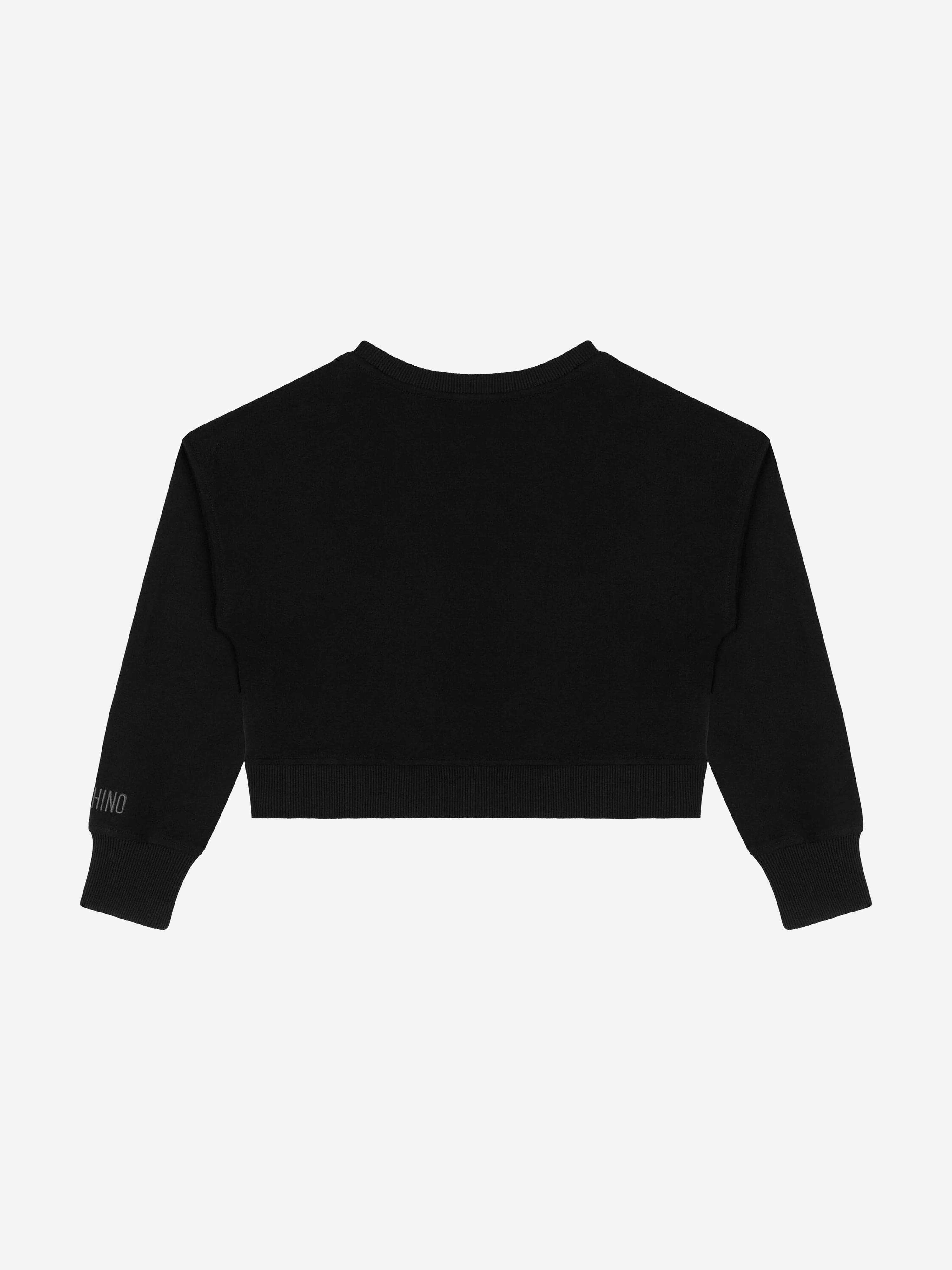 Kids Smiley Face Sweatshirt in Black