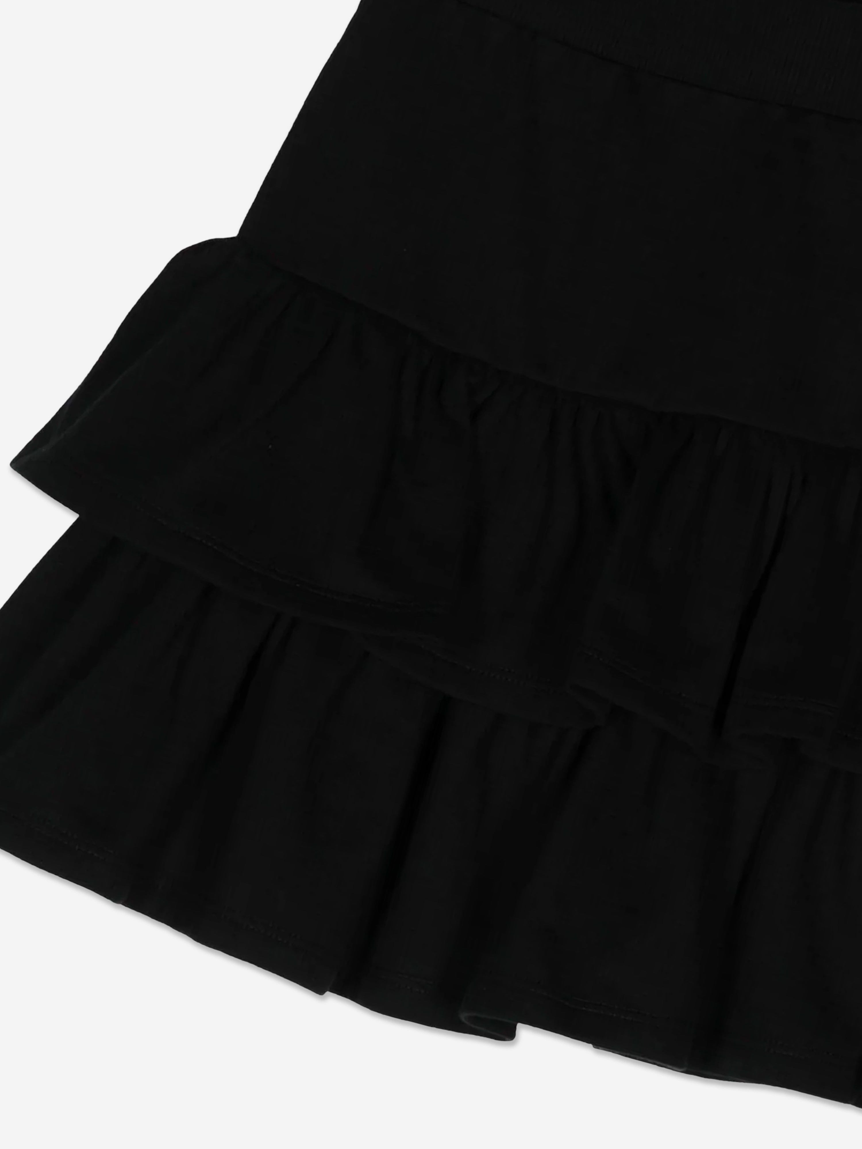 Girls Ruffle Skirt in Black