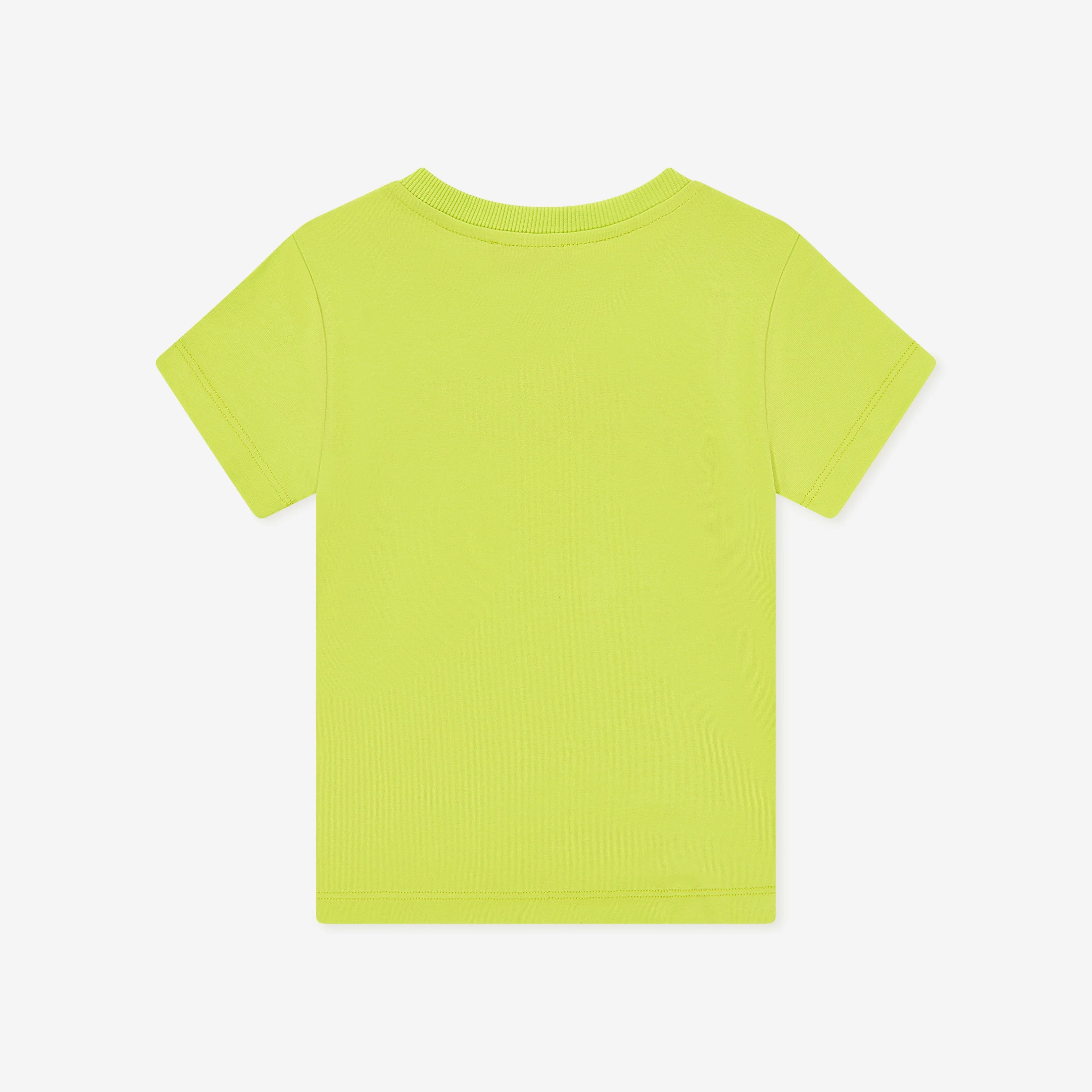 Boys & Girls Green Logo Cotton T-Shirt