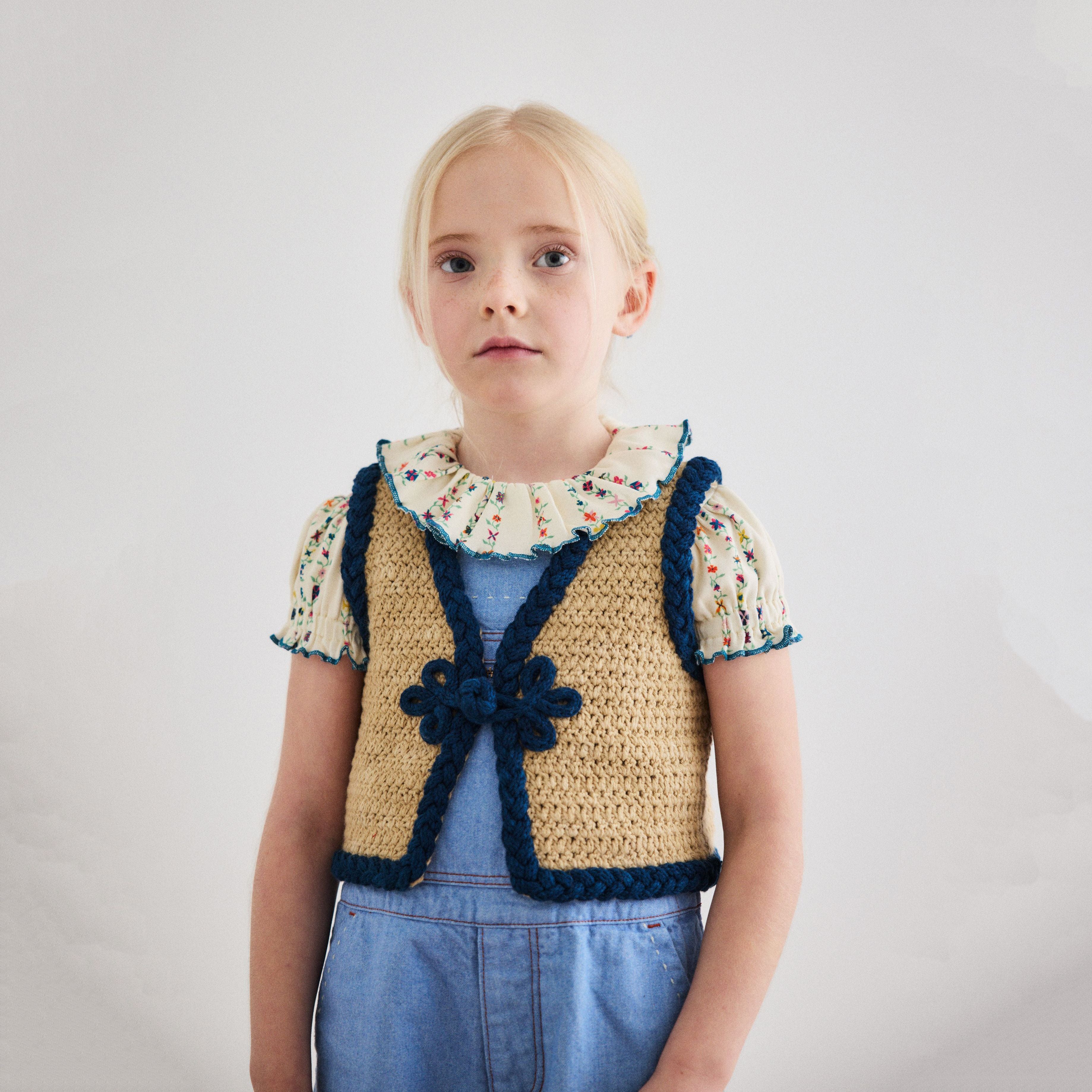 Boys & Girls Sand Knit Gilet