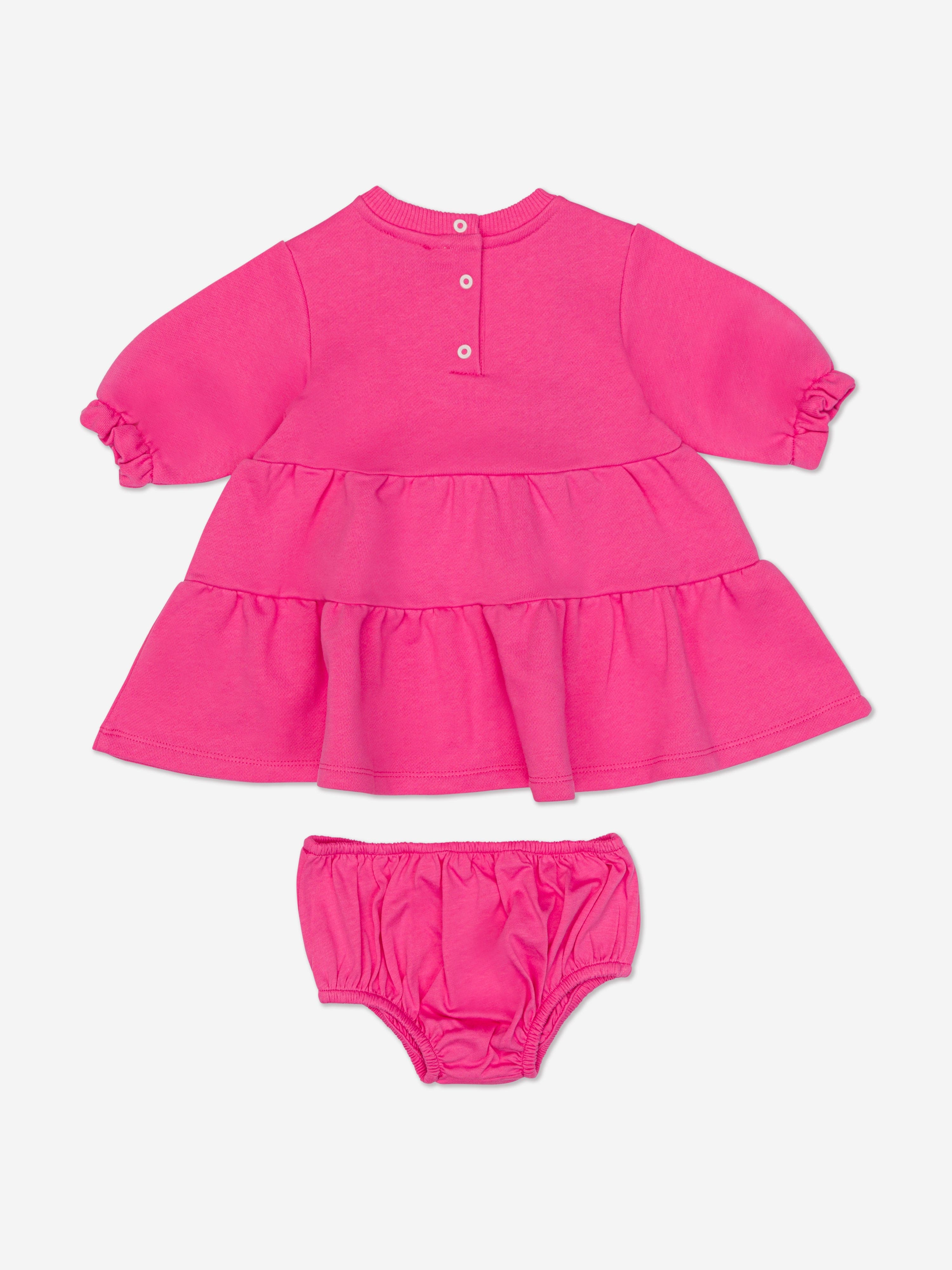 Missoni Baby Girls Jersey Dress With Knickers in Pink