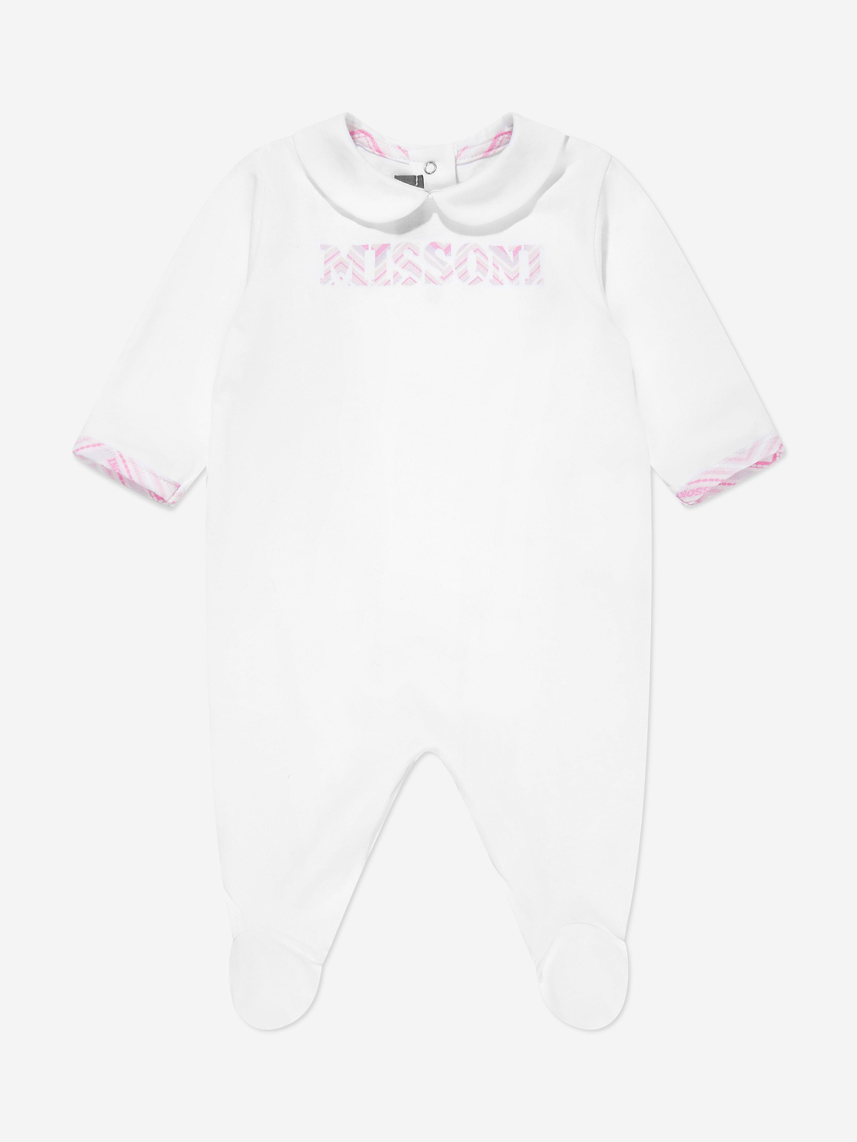 Missoni Baby Girls Logo Babygrow Gift Set in White