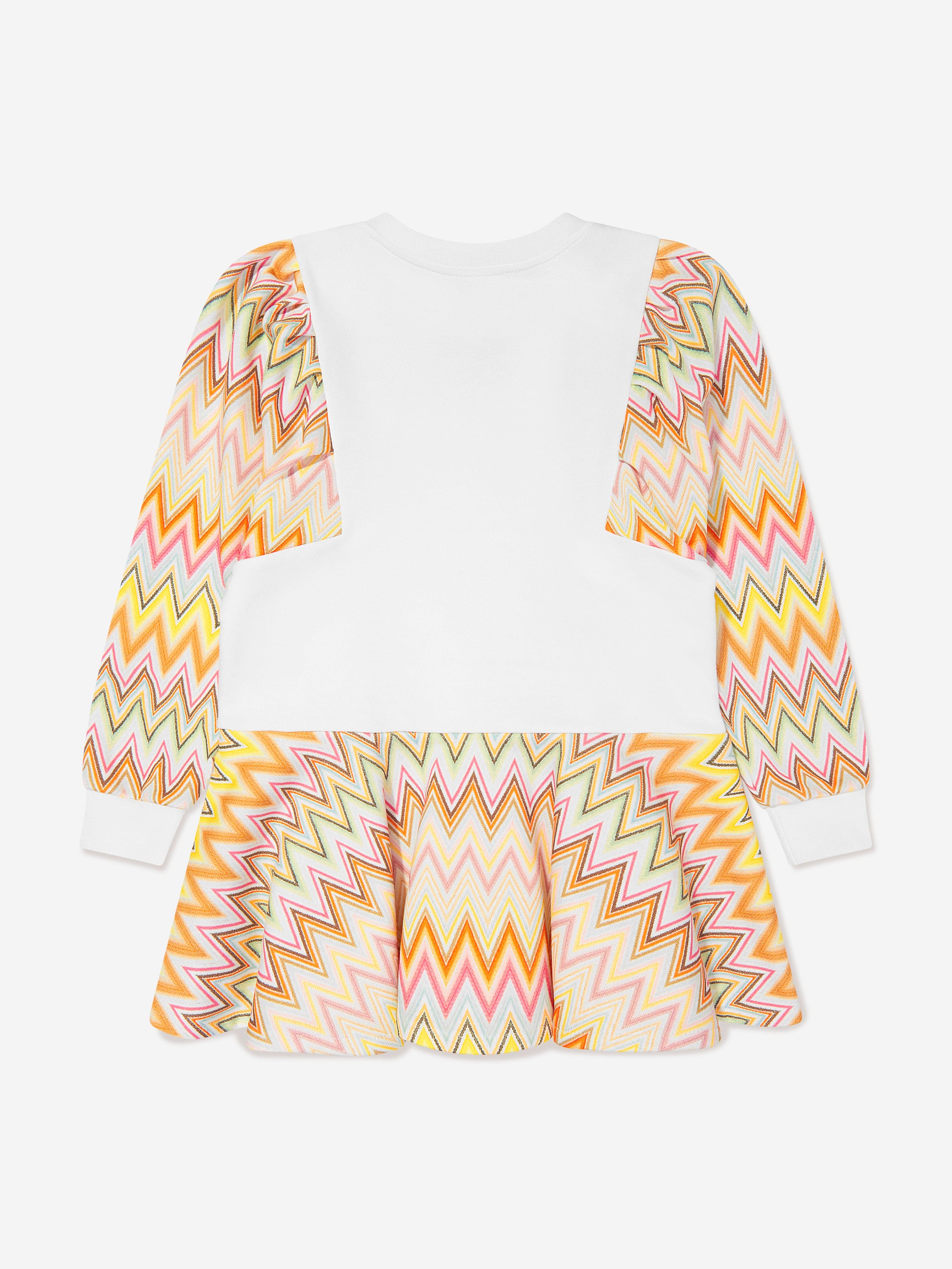 Missoni Girls Zigzag Sweater Dress in Multicolour