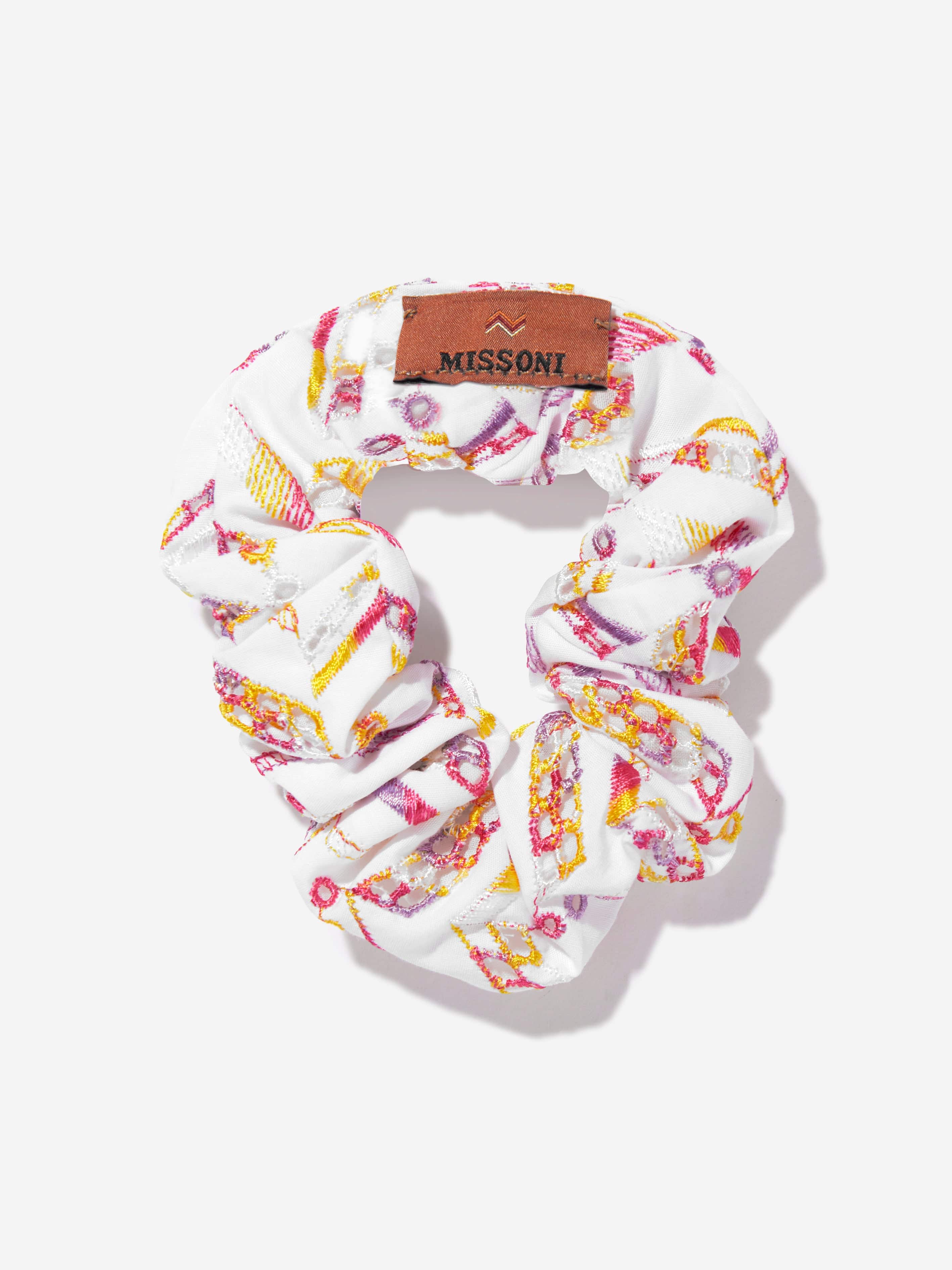 Girls Cotton Scrunchie in White