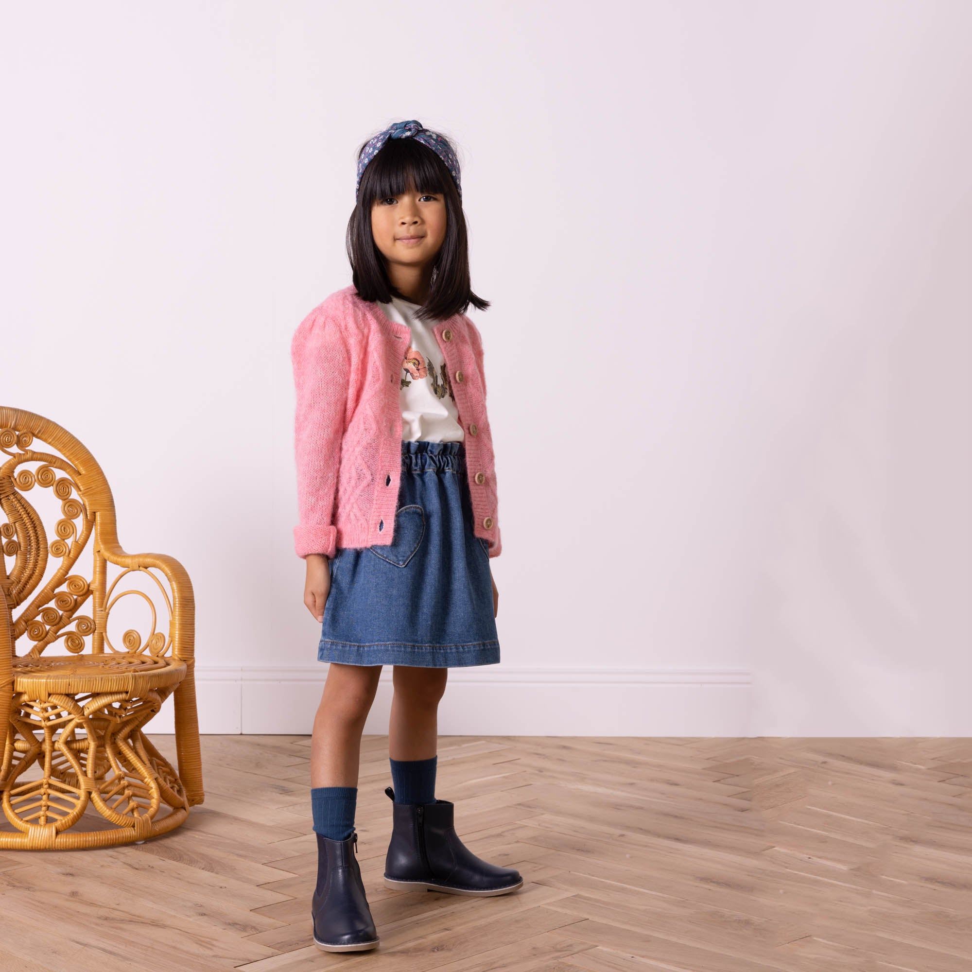 Girls Pink Cardigan
