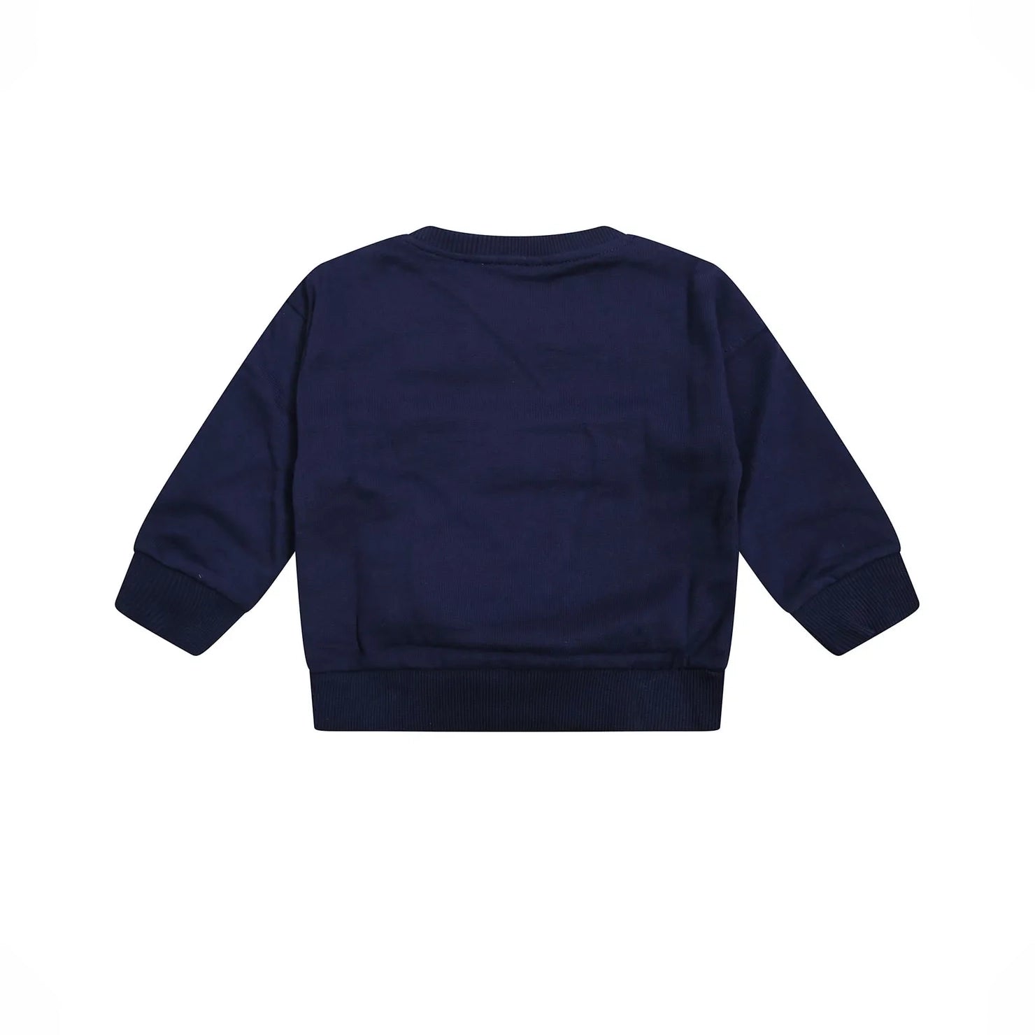Baby Boys & Girls Navy Bear Printed Cotton Sweatshirt