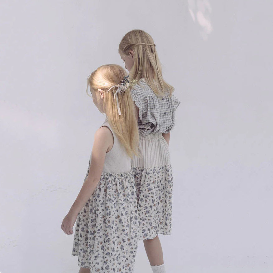 Girls Blue Cotton Skirts