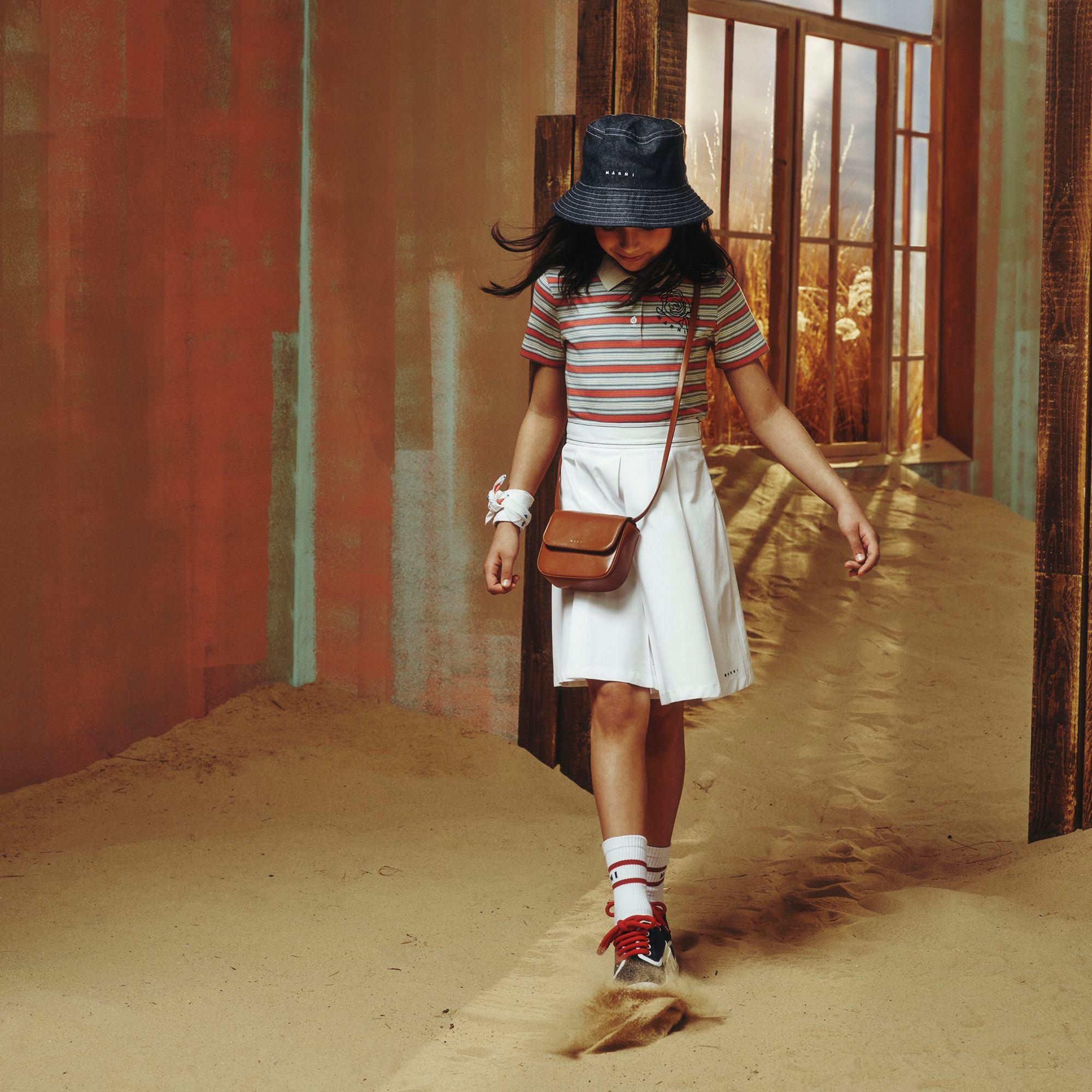 Boys & Girls Blue Denim Bucket Hat