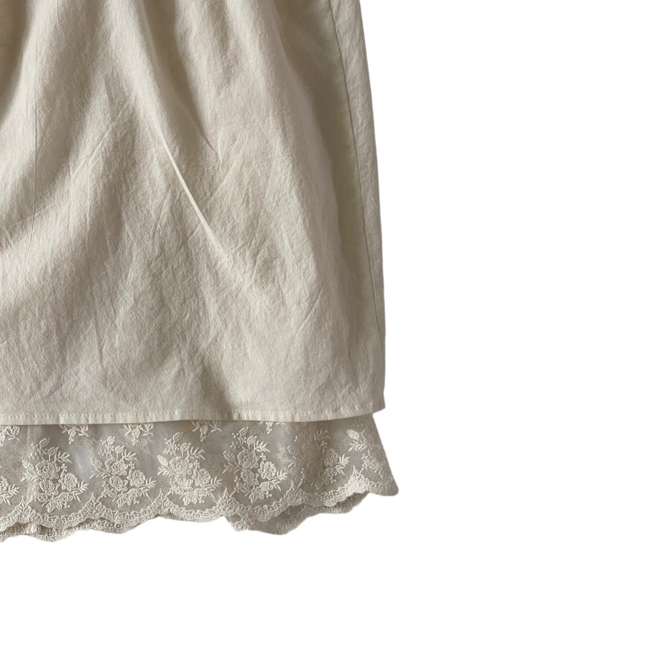Girls White Cotton Dress