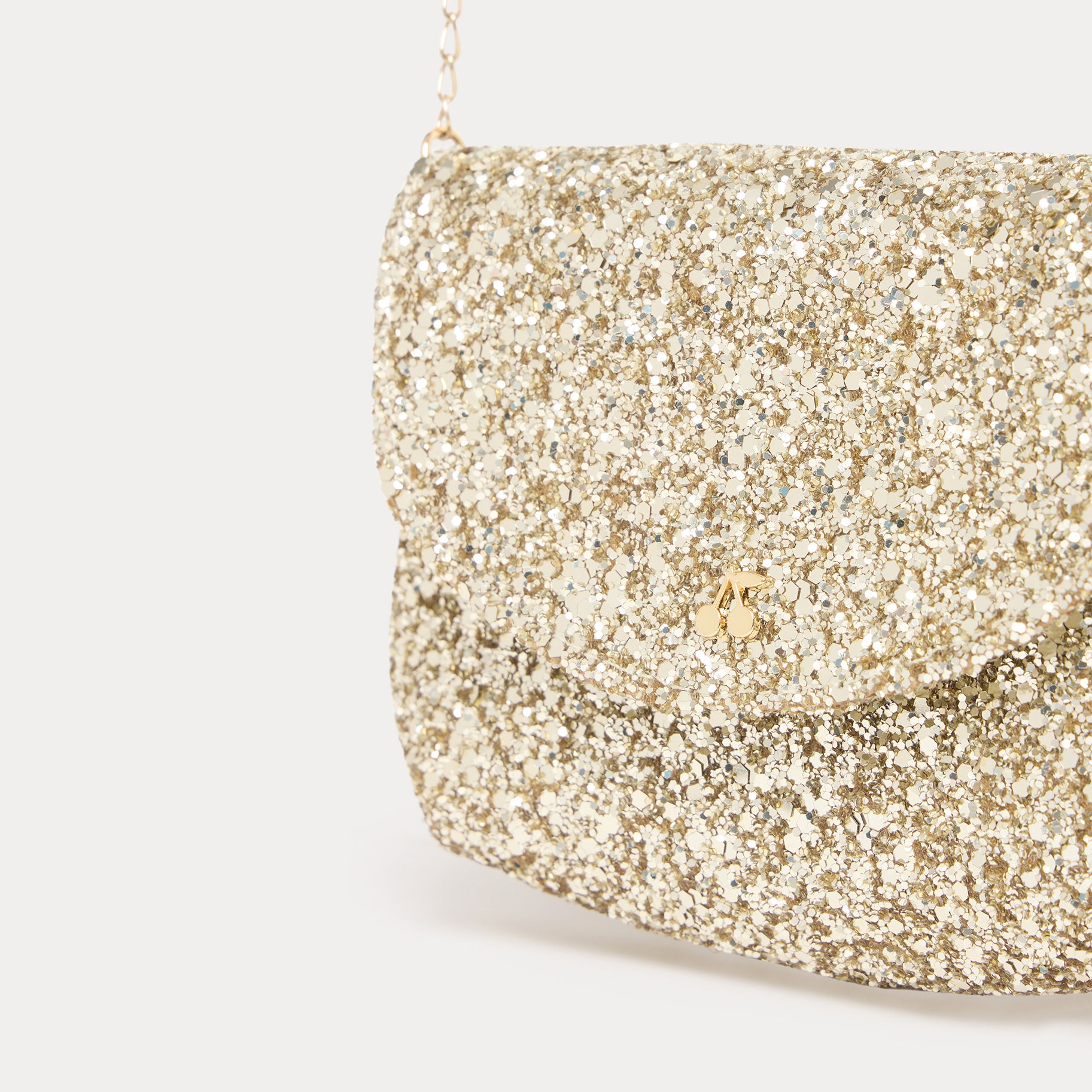 Girls Gold Sequin Shoulder Bag