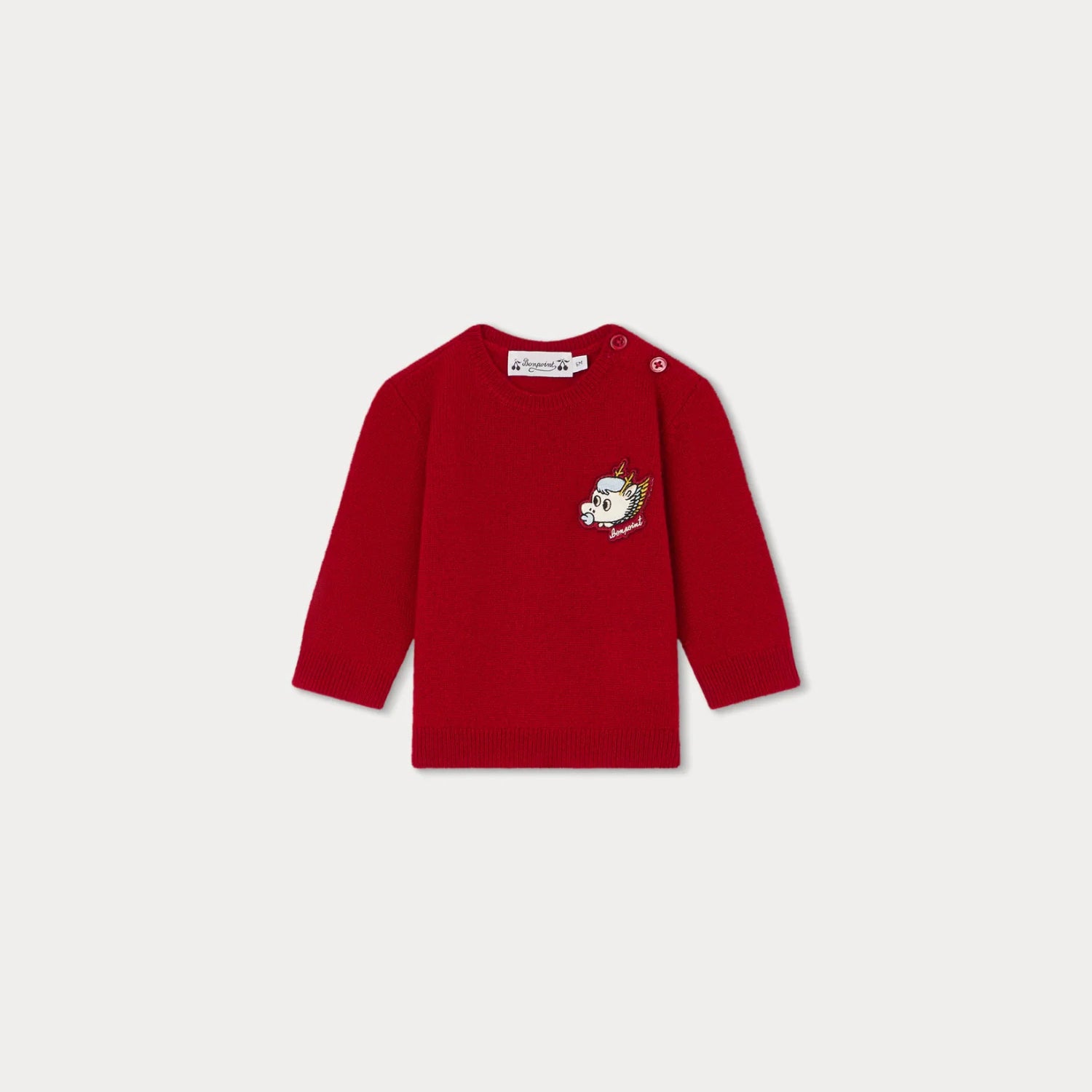 Baby Boys & Girls Red Cashmere Sweater