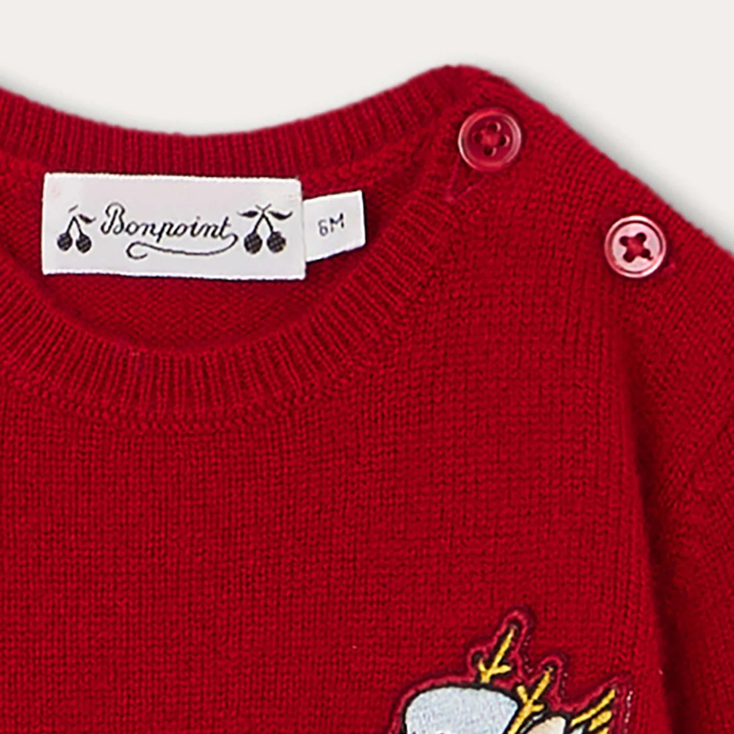 Baby Boys & Girls Red Cashmere Sweater