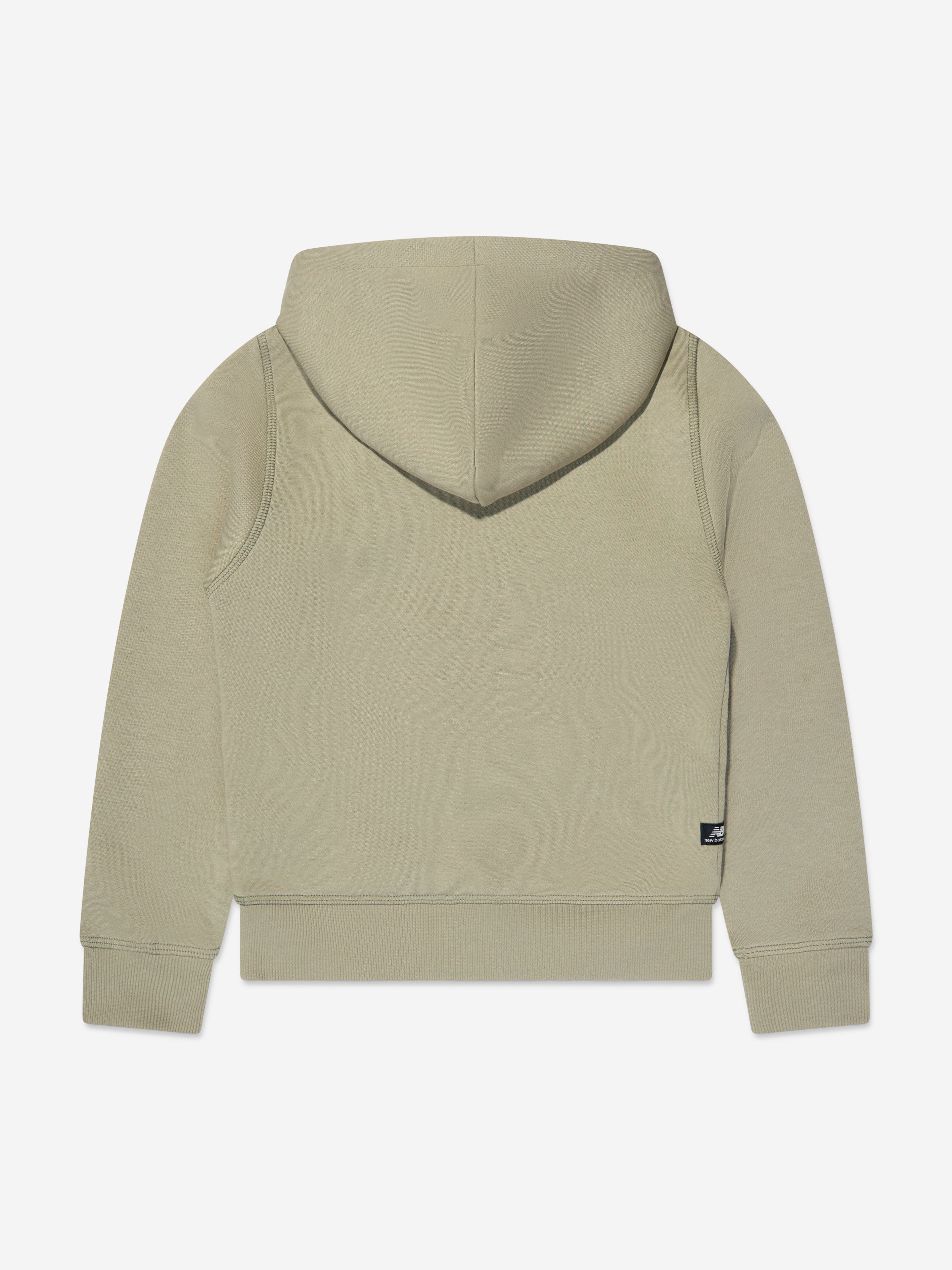 New Balance Kids Essentials Brushed Back Hoodie in Green