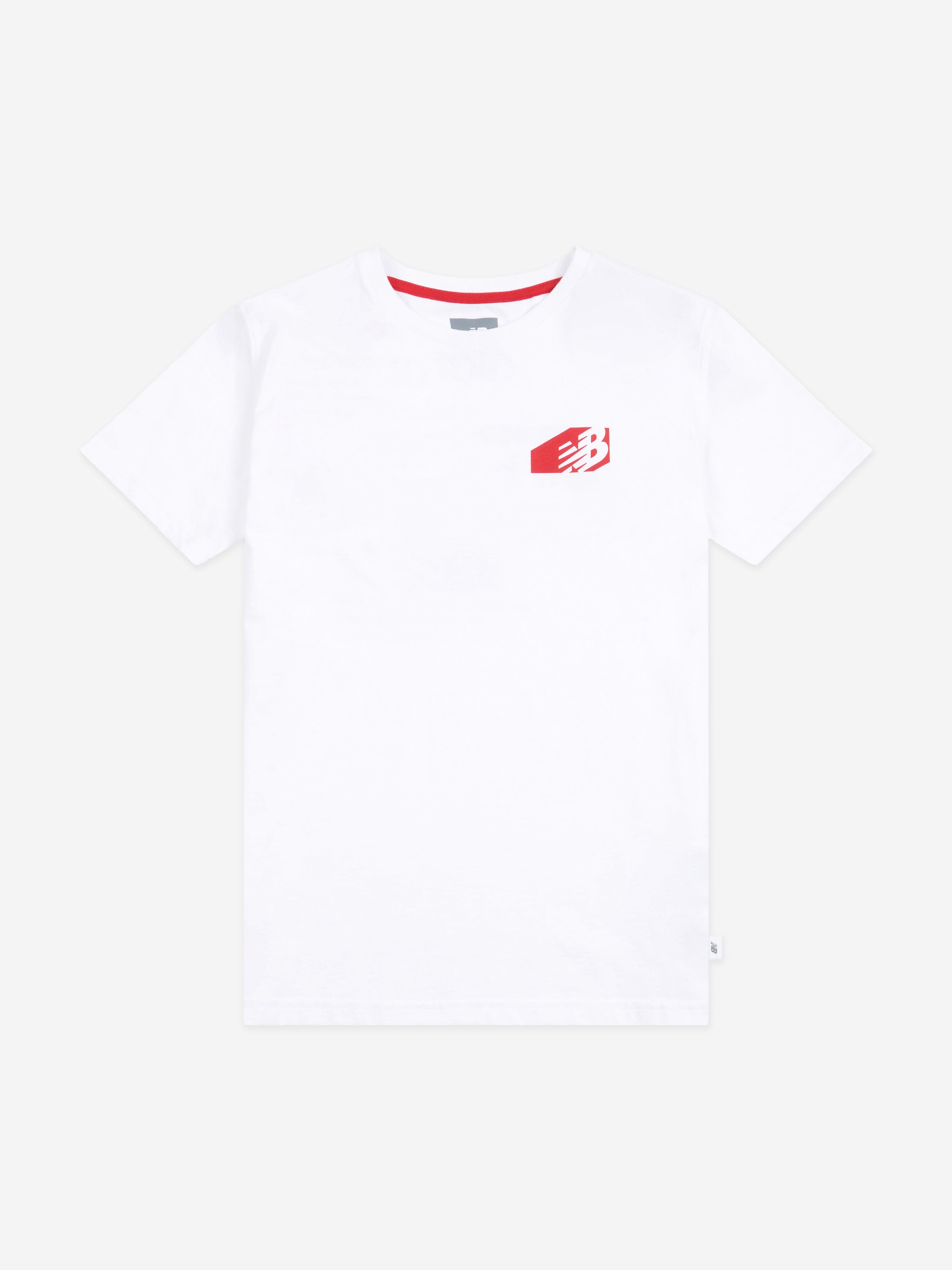 New Balance Boys Authentic Brand T-Shirt in White