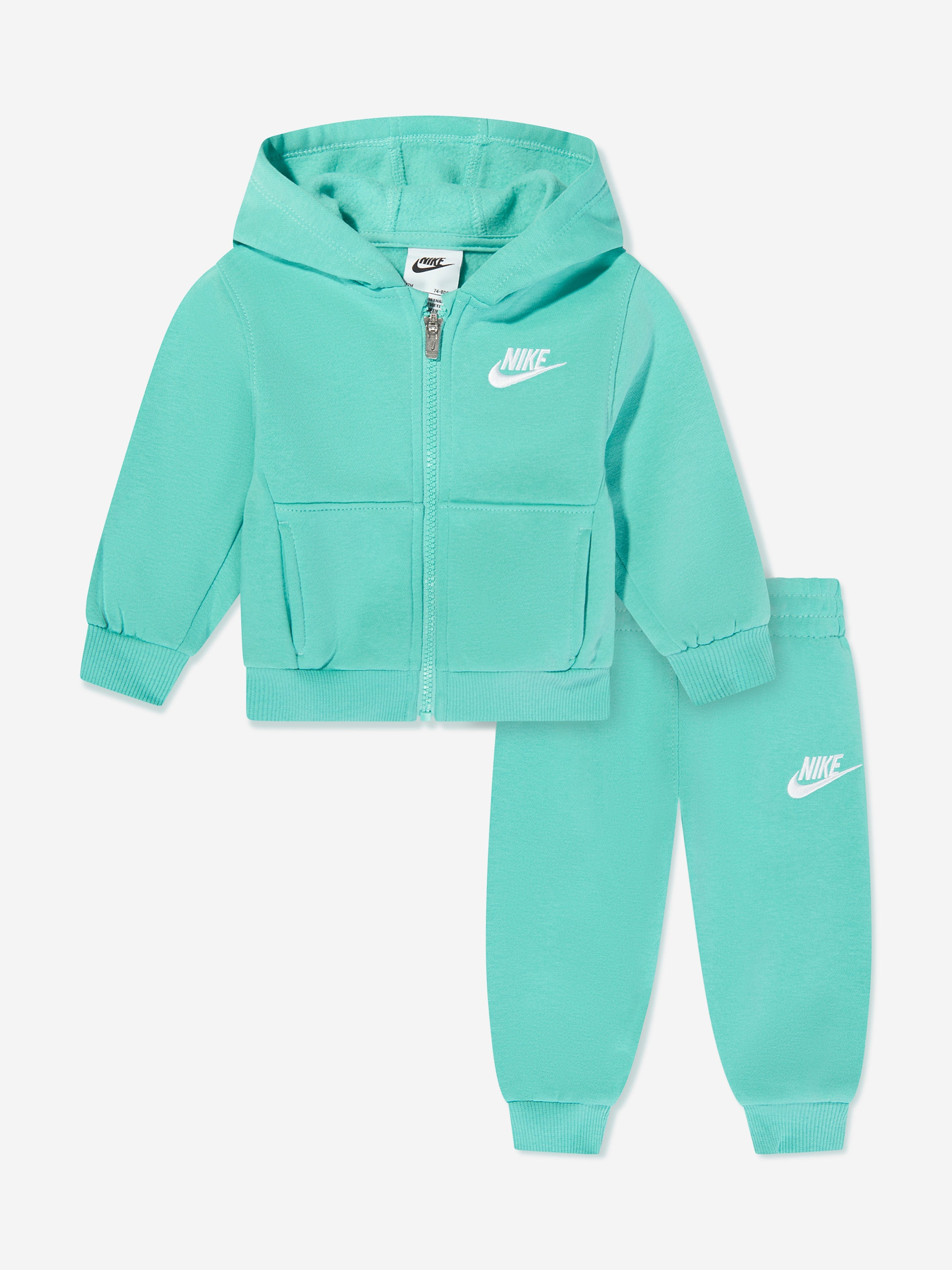 Baby Girls LBR Full Zip Club Tracksuit in Green