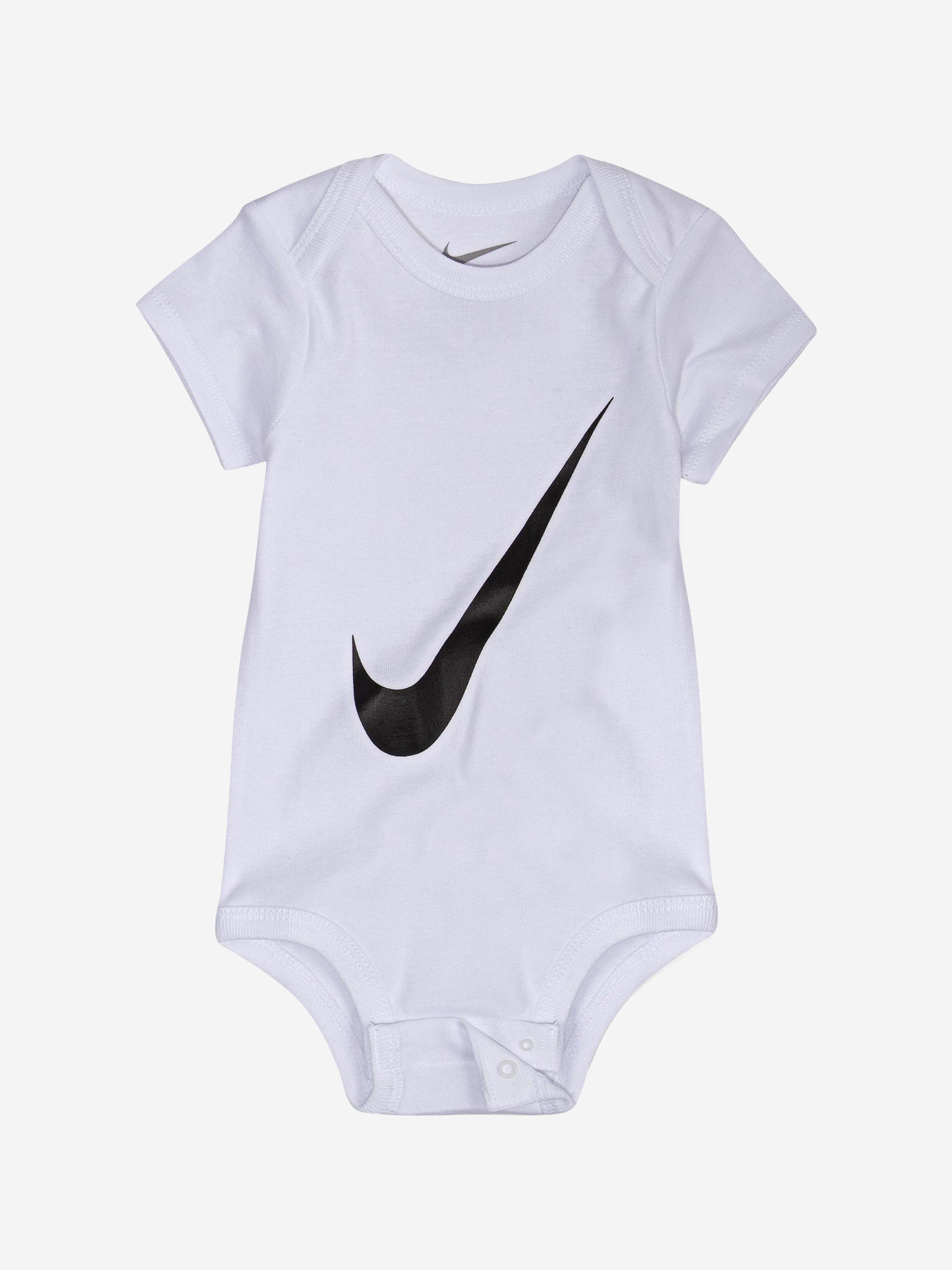 Nike Baby Boys Swoosh 3 Pack Bodysuit Set in Multicolour