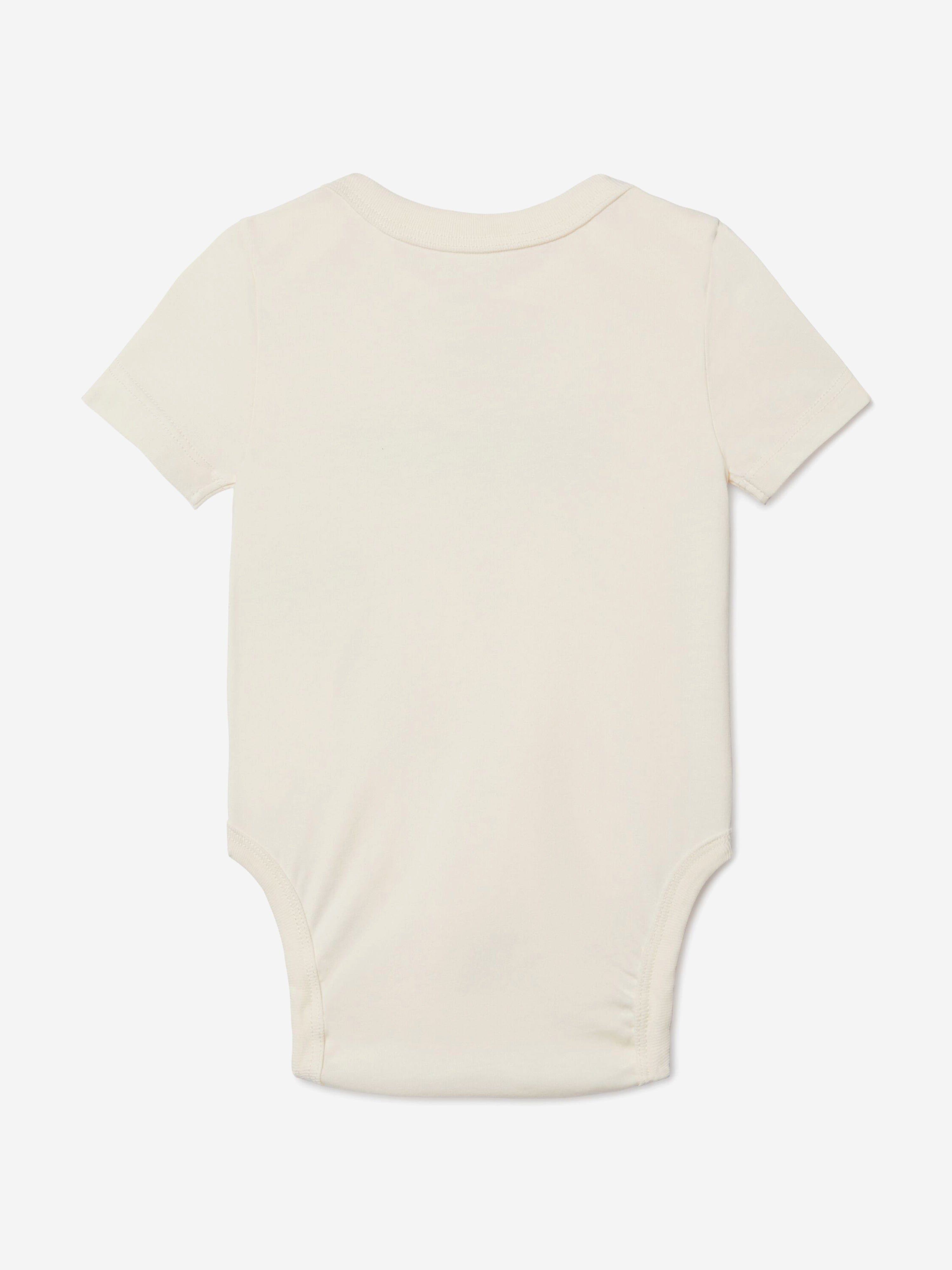 Off-White Baby Bookish Crazy 3 Pack Bodysuit Set in Multicolour