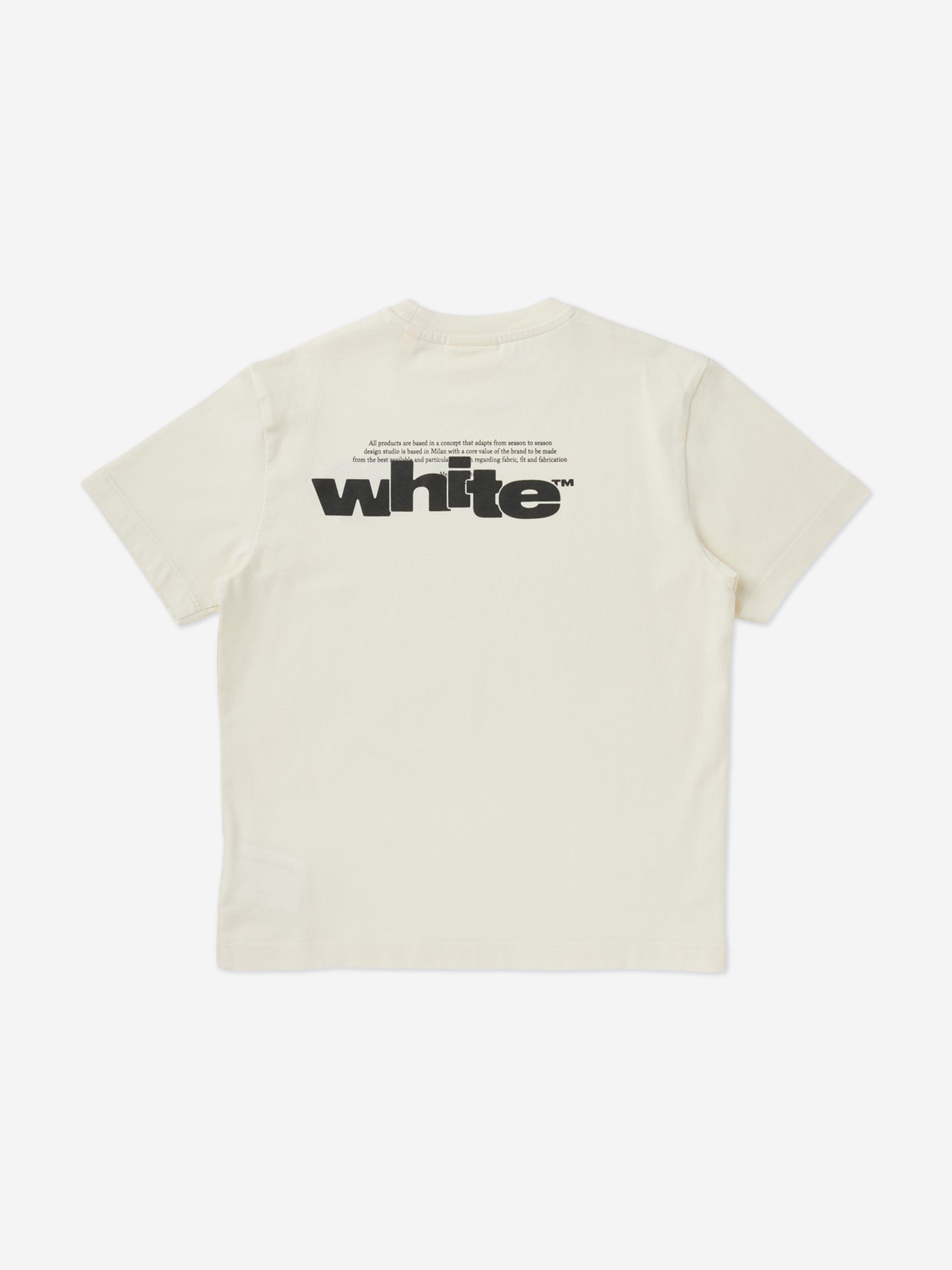 Off-White Kids Type Graphic T-Shirt in White
