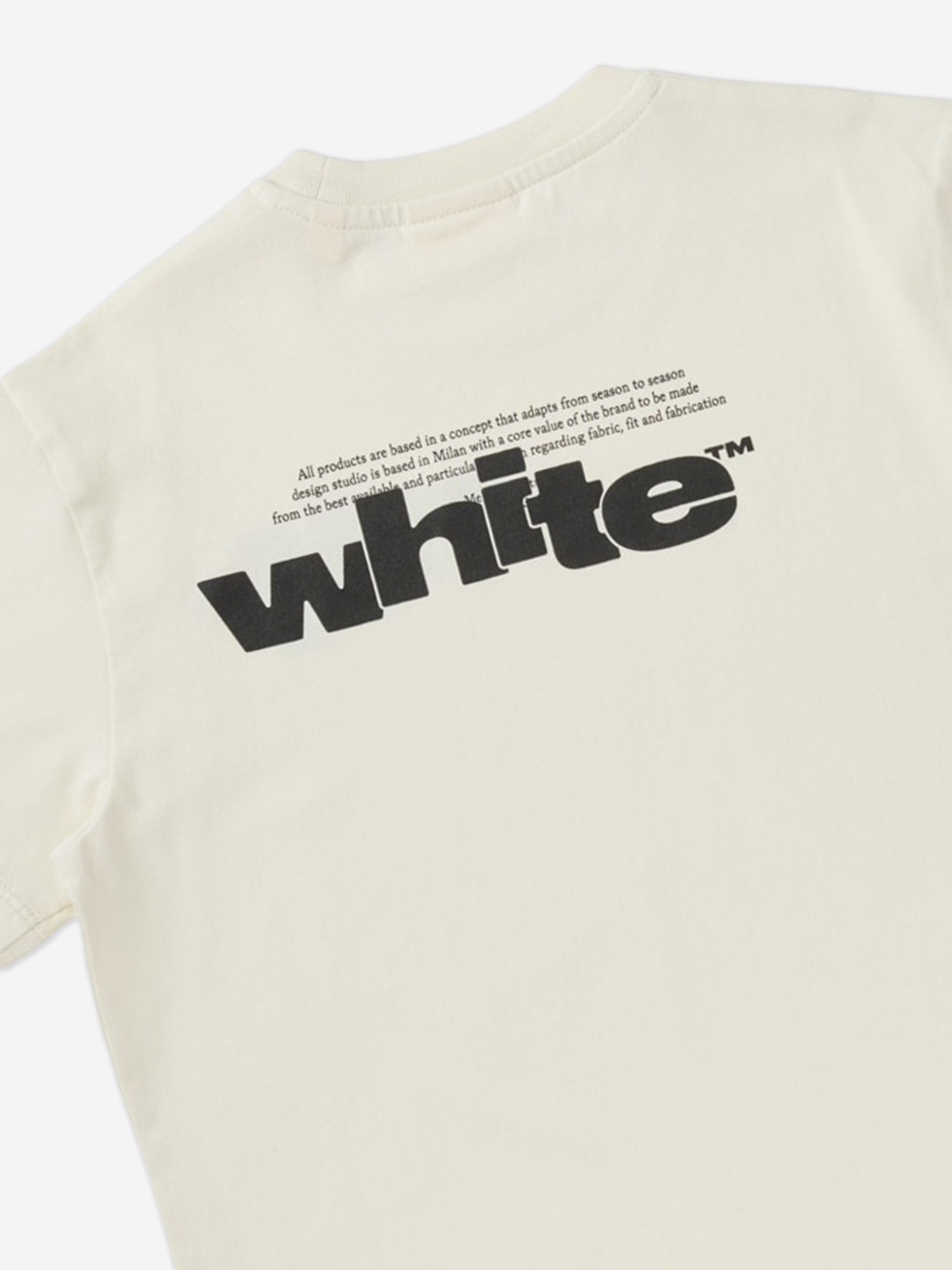 Off-White Kids Type Graphic T-Shirt in White
