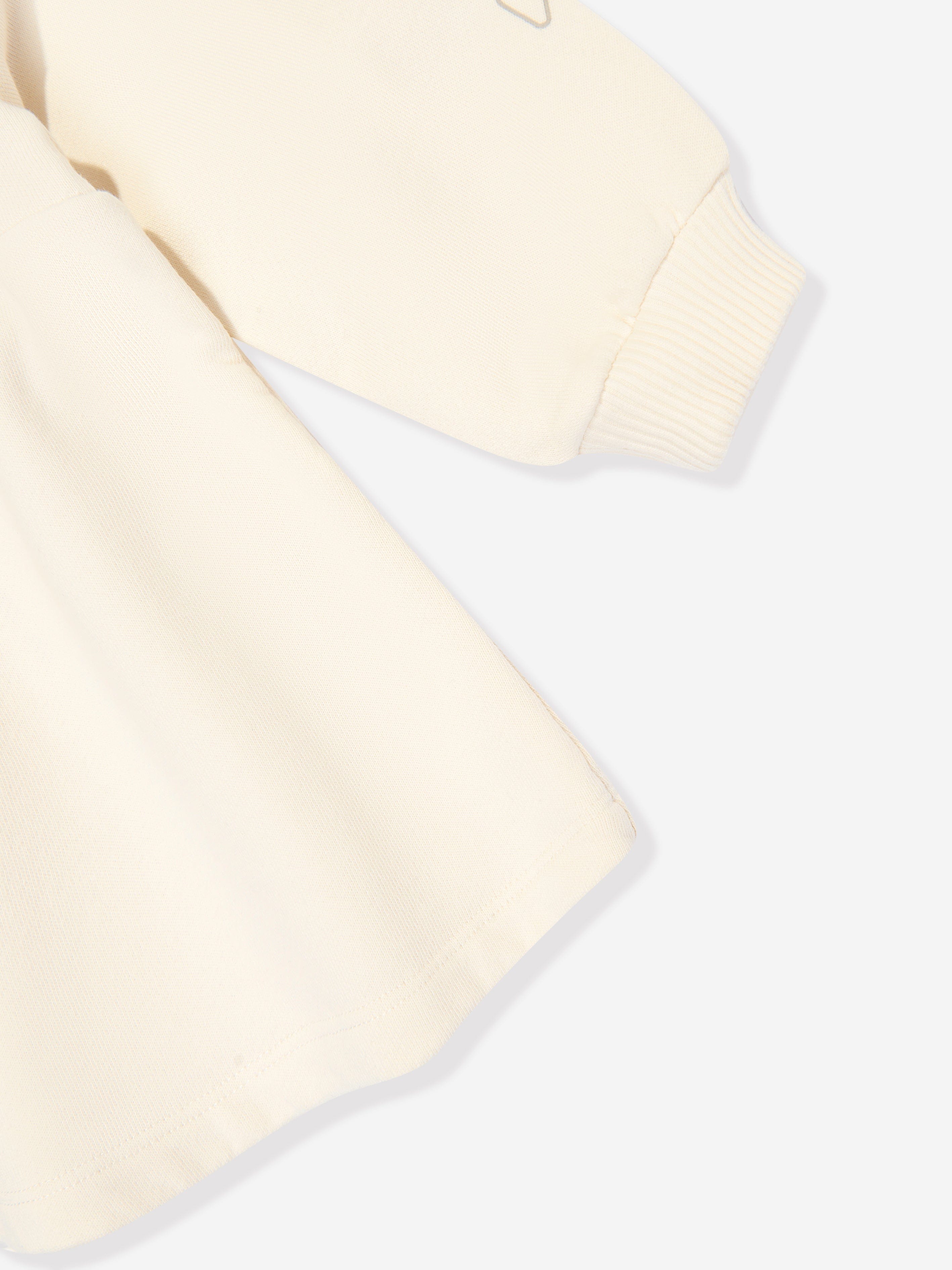Off-White Baby Girls Bookish Crazy Crew Dress in Ivory