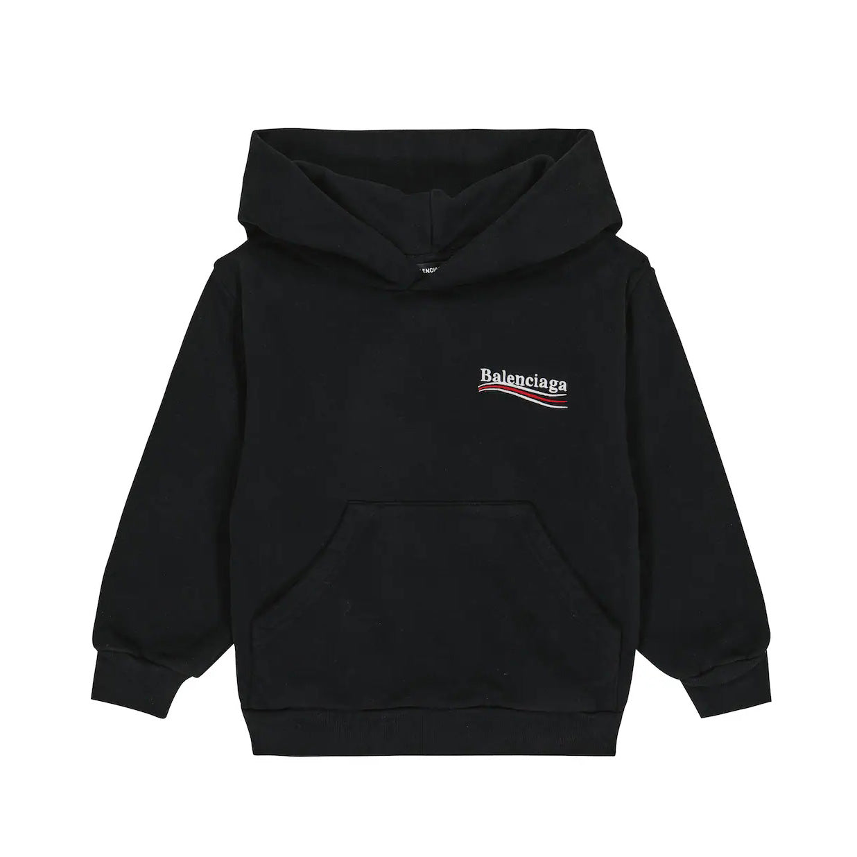 Boys & Girls Black Logo Hooded Sweatshirt