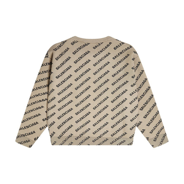 Boys & Girls Beige Logo Sweater