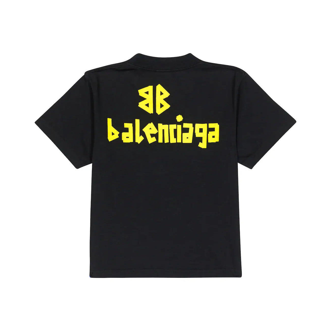 Boys & Girls Black Logo Cotton T-Shirt