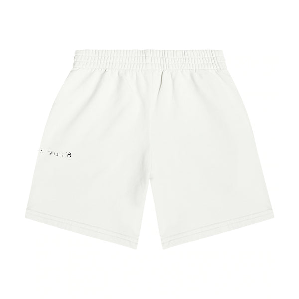 Boys & Girls White Logo Cotton Shorts