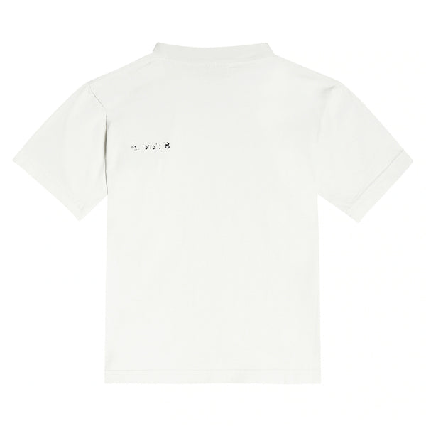 Boys & Girls White Logo Cotton T-Shirt