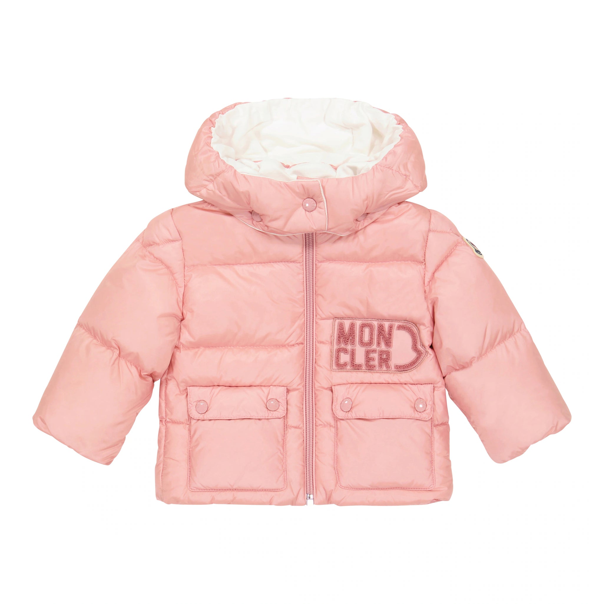 Baby Girls Pink "ABBAYE" Padded Down Jacket