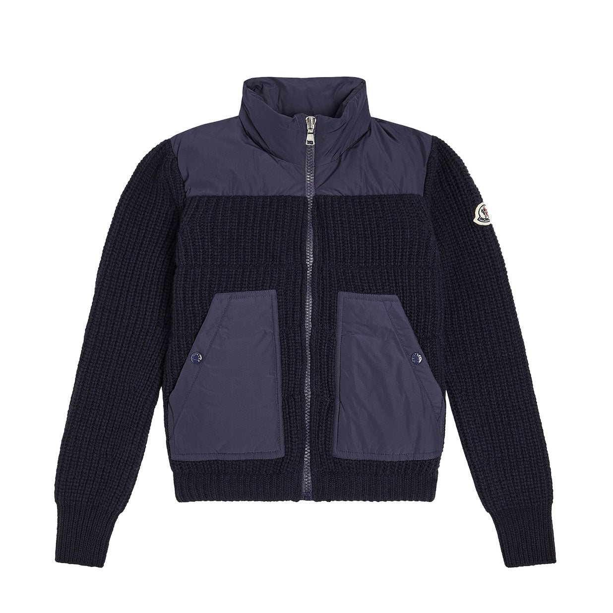 Boys Navy Zip-Up Top