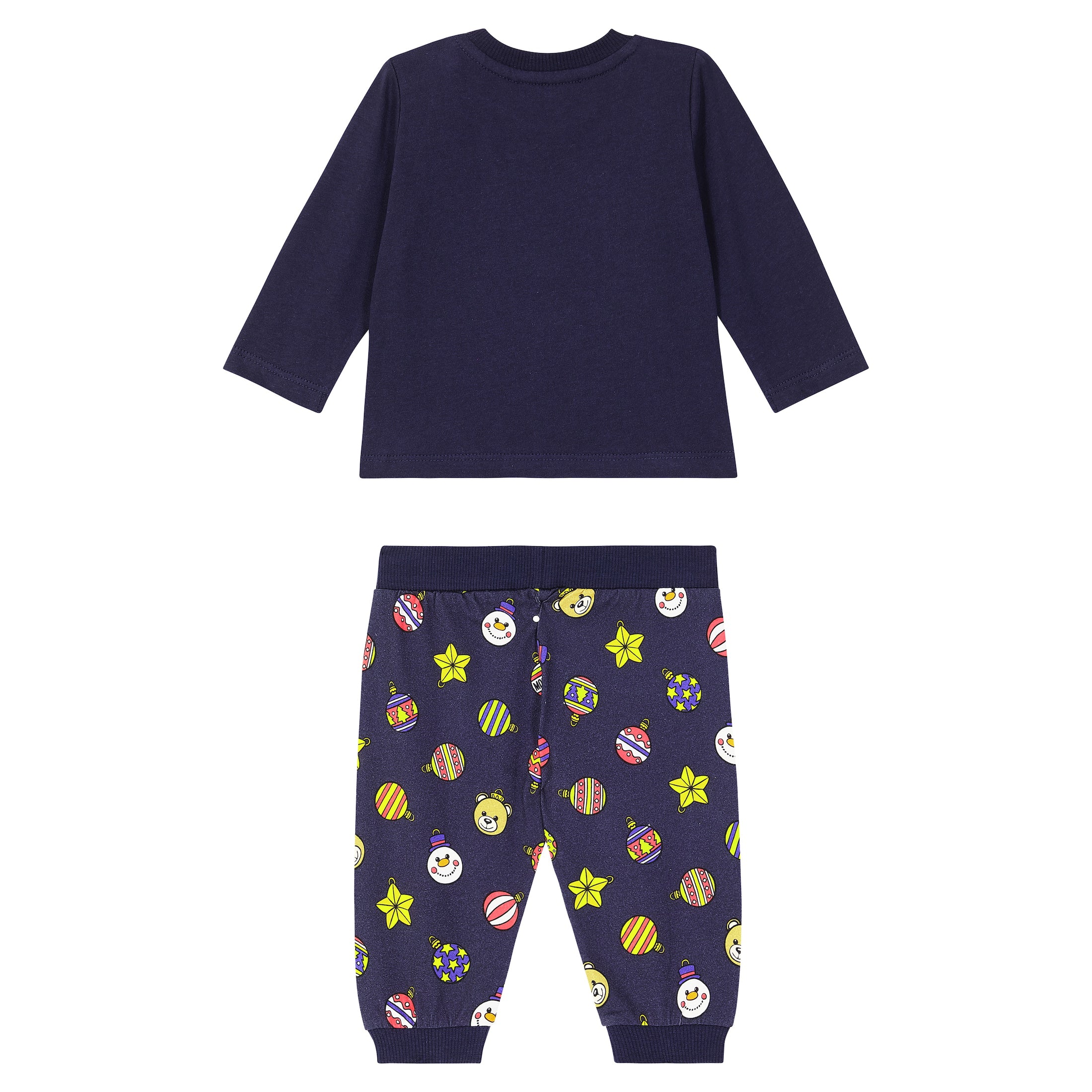 Baby Boys & Girls Blue Logo Cotton Set