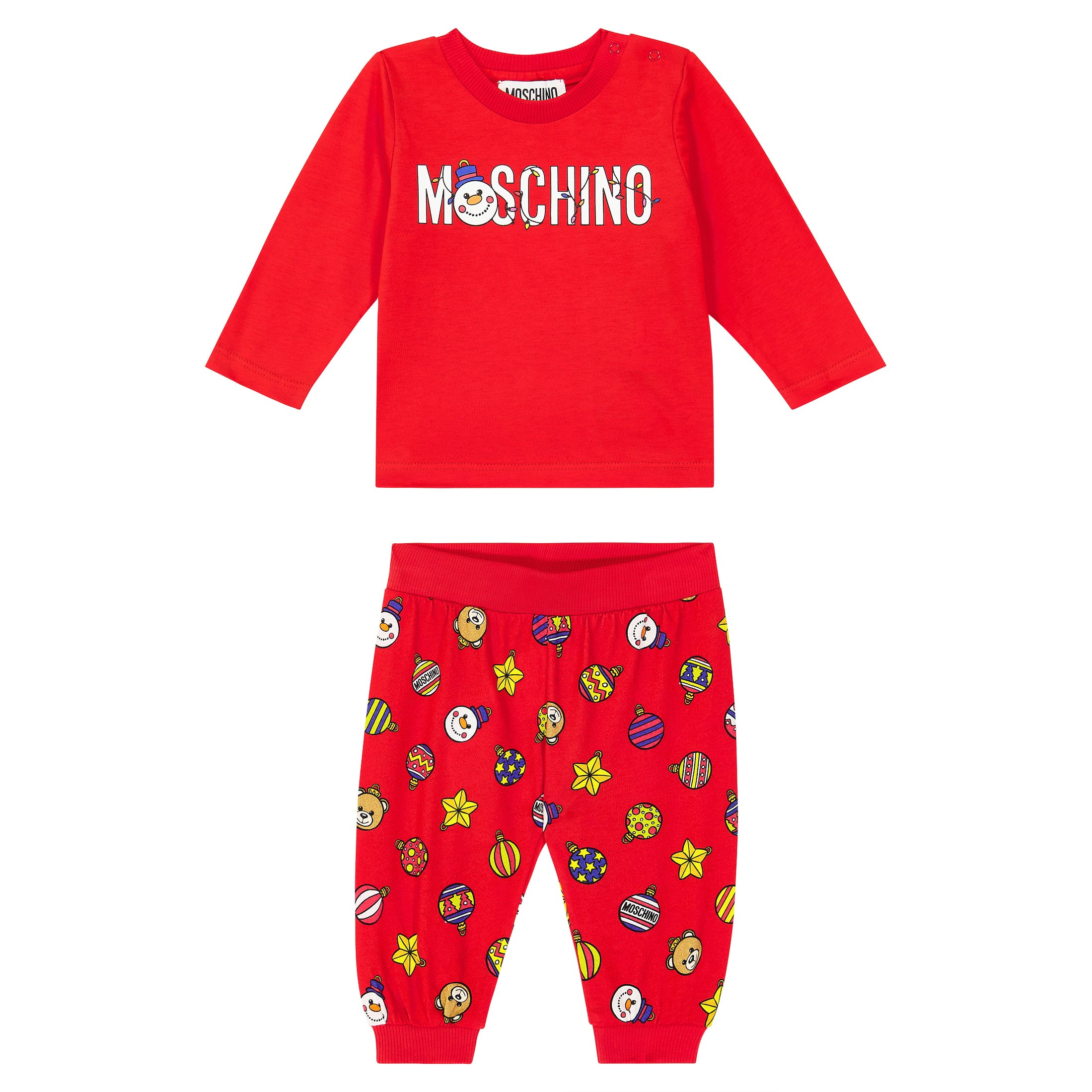 Baby Boys & Girls Red Logo Cotton Set