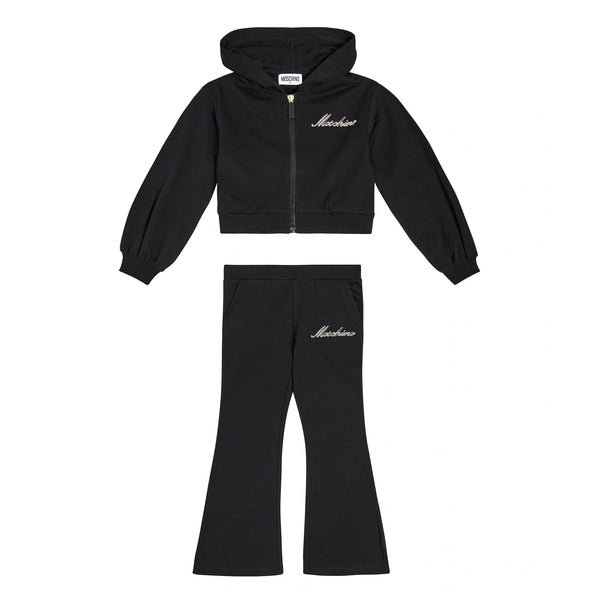 Girls Black Cotton Set