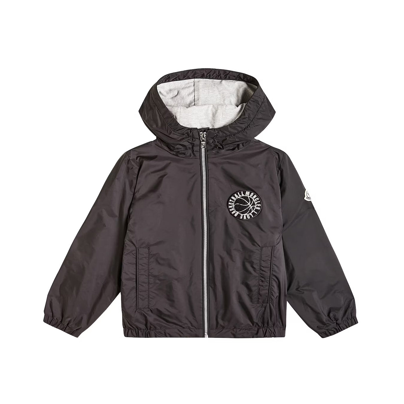 Boys Black Zip-Up Jacket