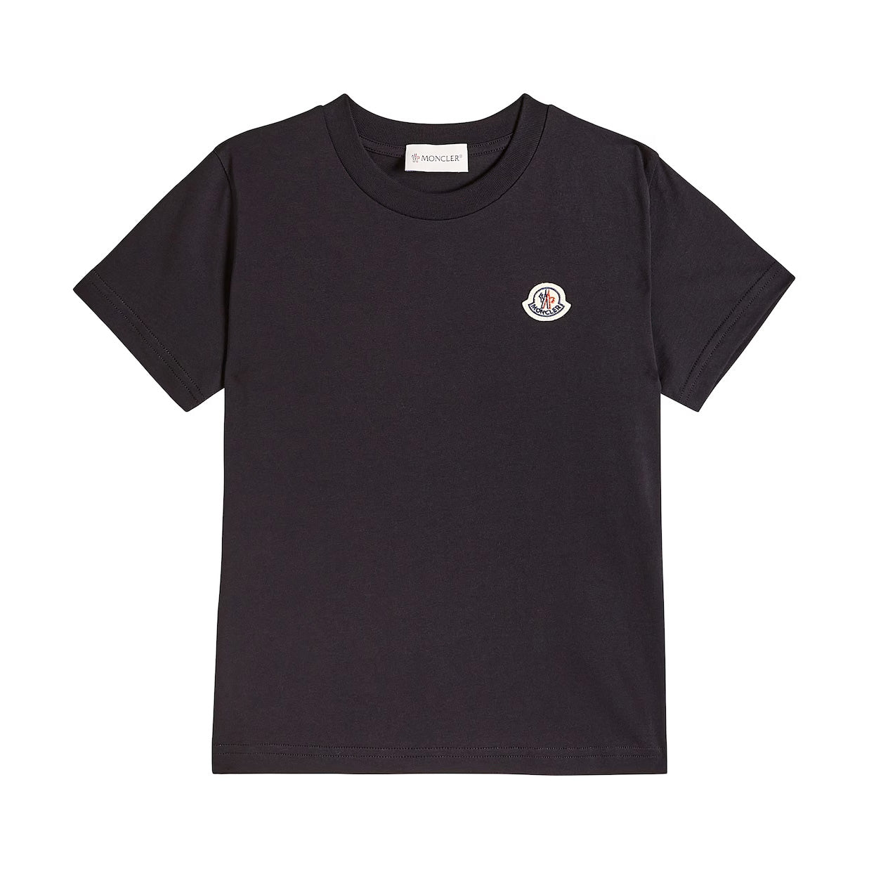 Boys Black Logo Cotton T-Shirt