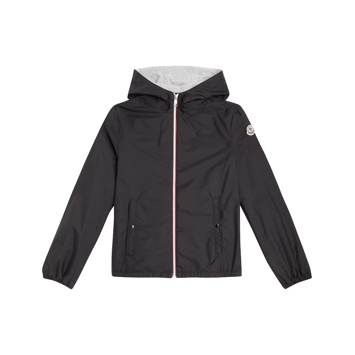 Boys Black Zip-Up Jacket