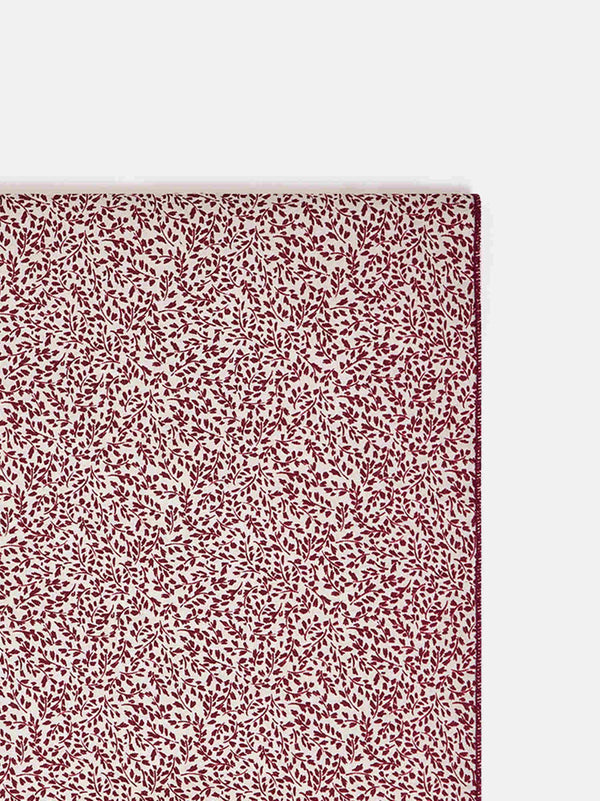 Girls Red Floral Cotton Scarf
