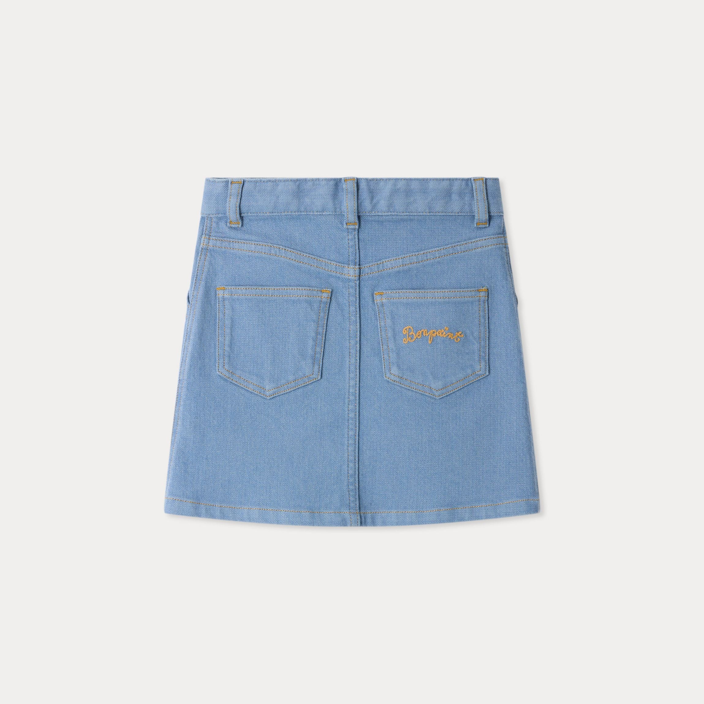 Girls Blue Denim Skirt