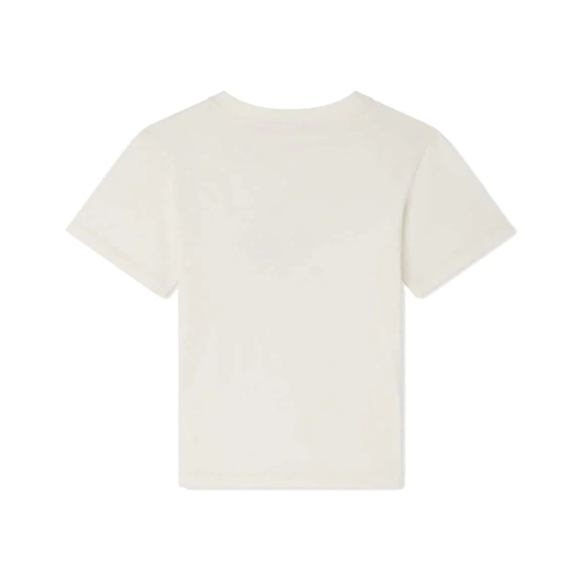 Girls White Cherry Cotton T-Shirt