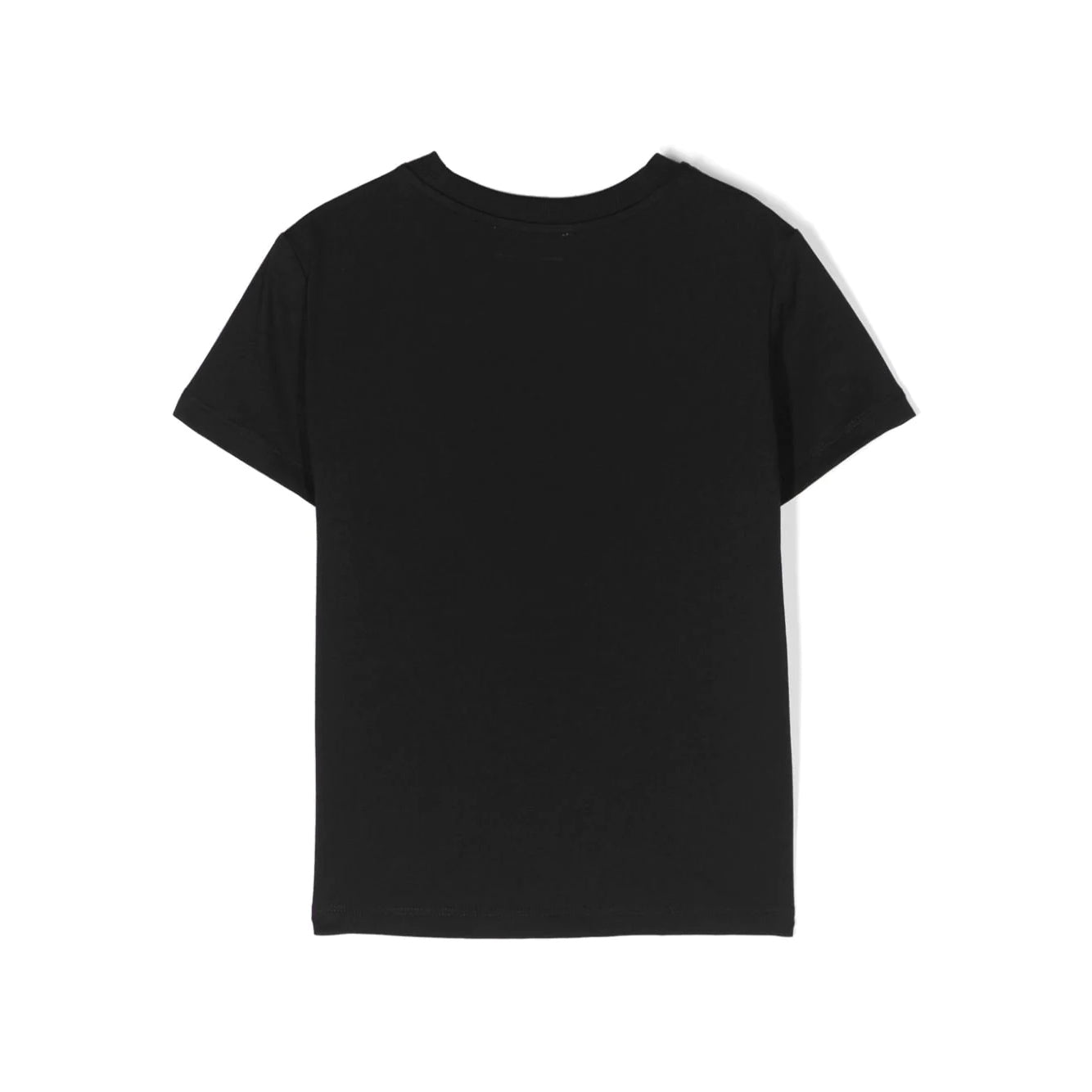 Boys & Girls Black Cotton T-Shirt