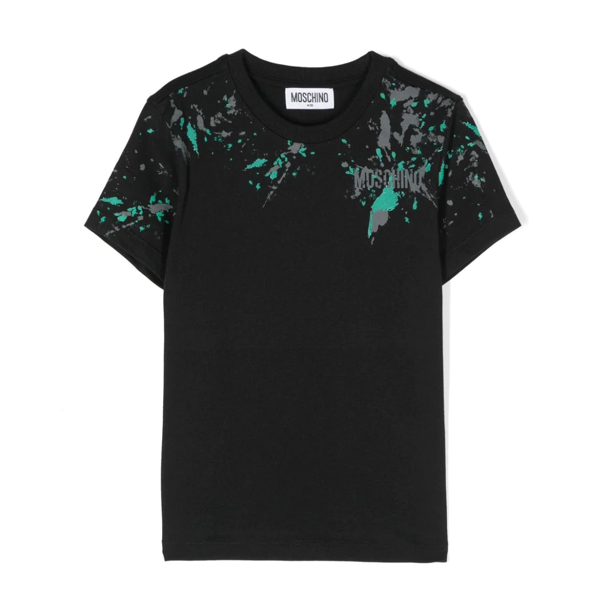 Boys Black Cotton T-Shirt